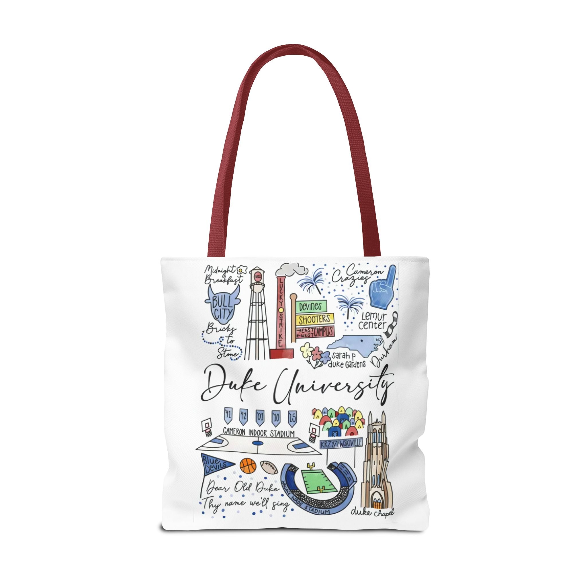 Duke University Tote Bag, College Spirit Bag, Campus Life Accessory, School Pride Gift, Eco-Friendly Shopping Bag