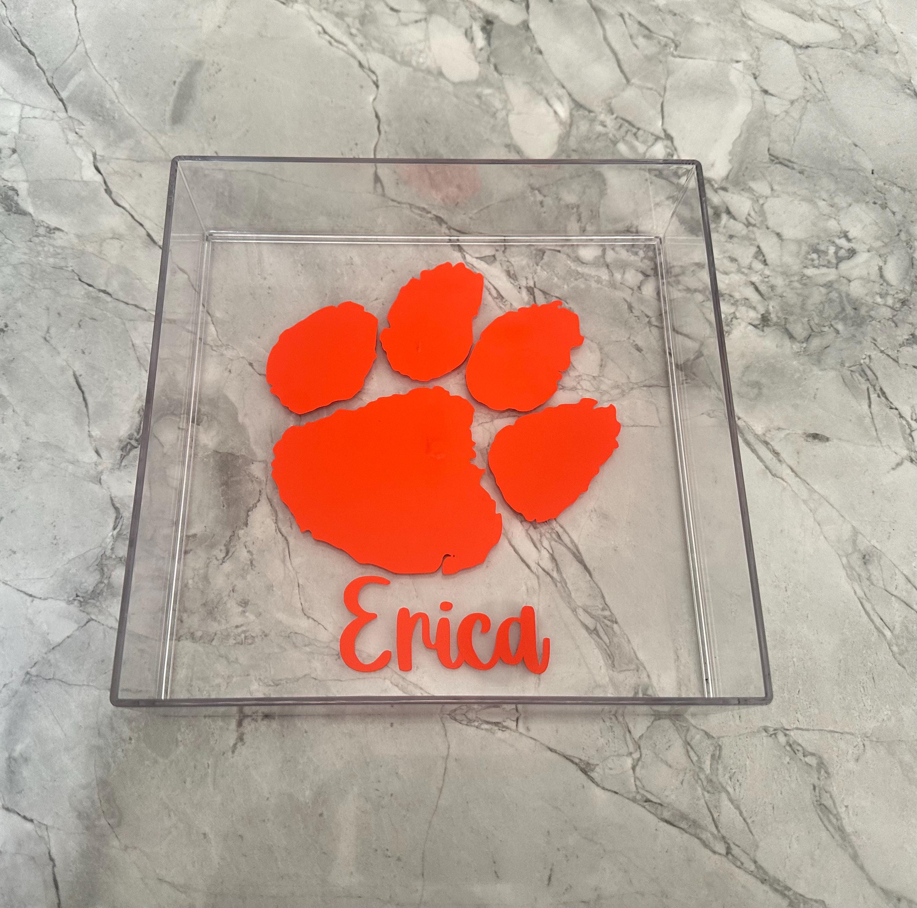 Customizable Acrylic Trays, College Acceptance Gifts, Personalized Graduation Gift, College Gifts, High School Graduation Gift, College Merch, Dorm Decor