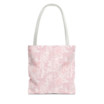 Chic Floral Tote Bag, Stylish Shopping Bag, Pink Floral Accessory, Perfect for Gifts, Sustainable Fashion