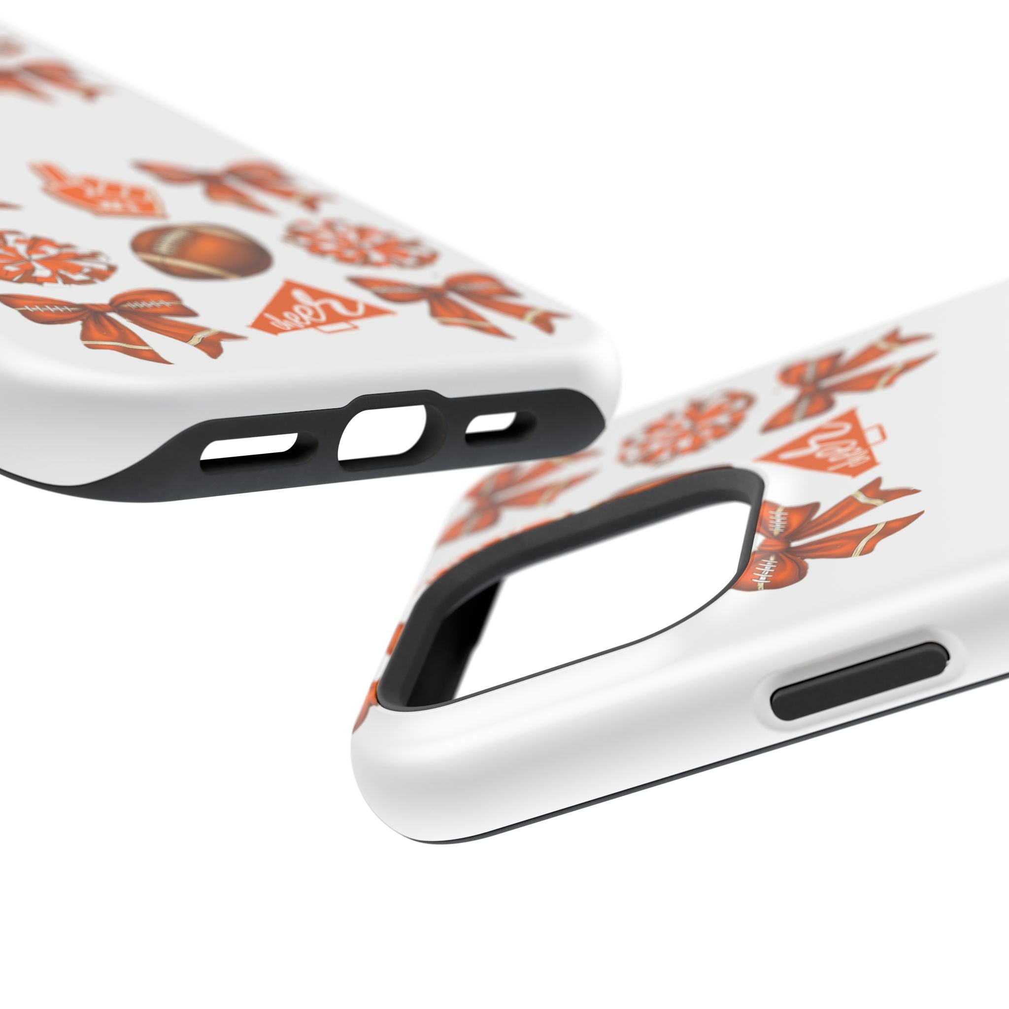 Customizable Orange-Themed Football Team Spirit Phone Case - Cheerful Accessories for Game Day, Unique Design for Fans, Sports Gift, Fall Celebrations, Team Pride