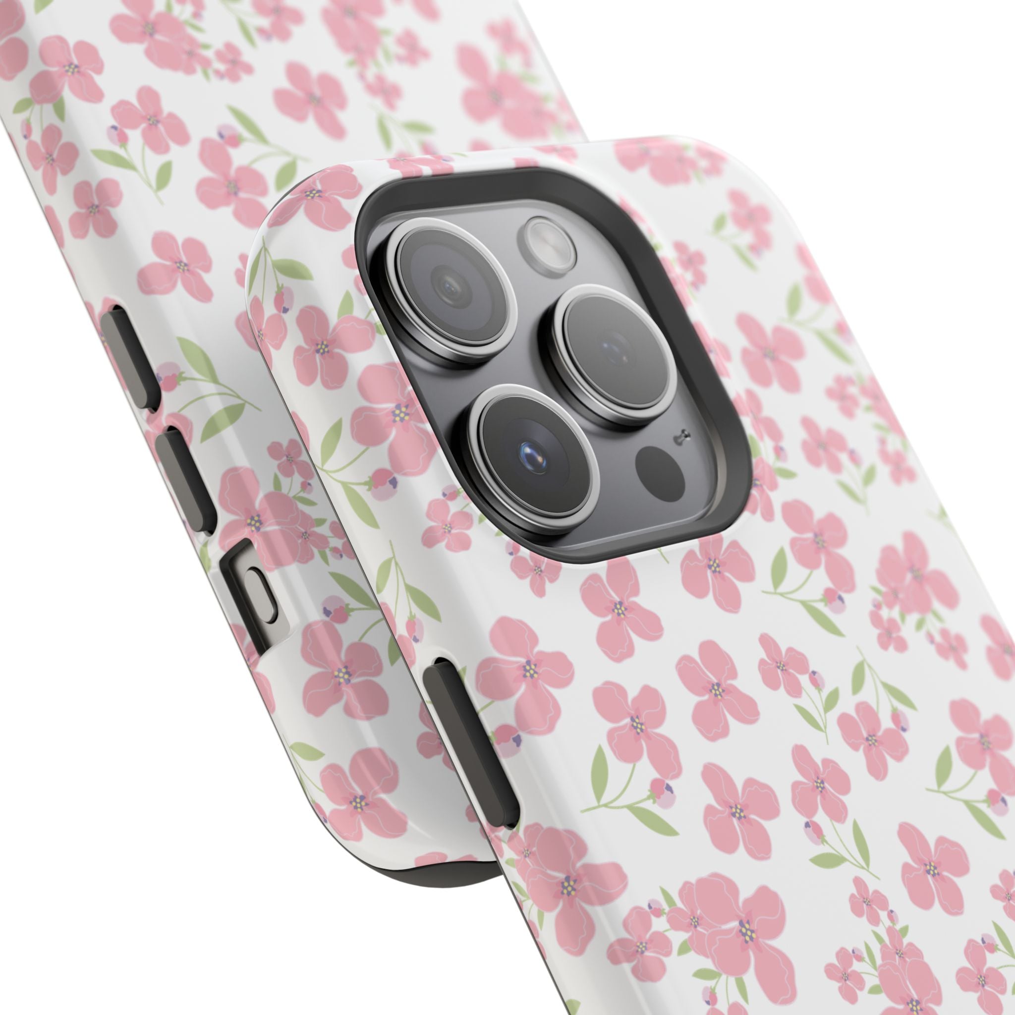Customizable: Floral Impact-Resistant Phone Case