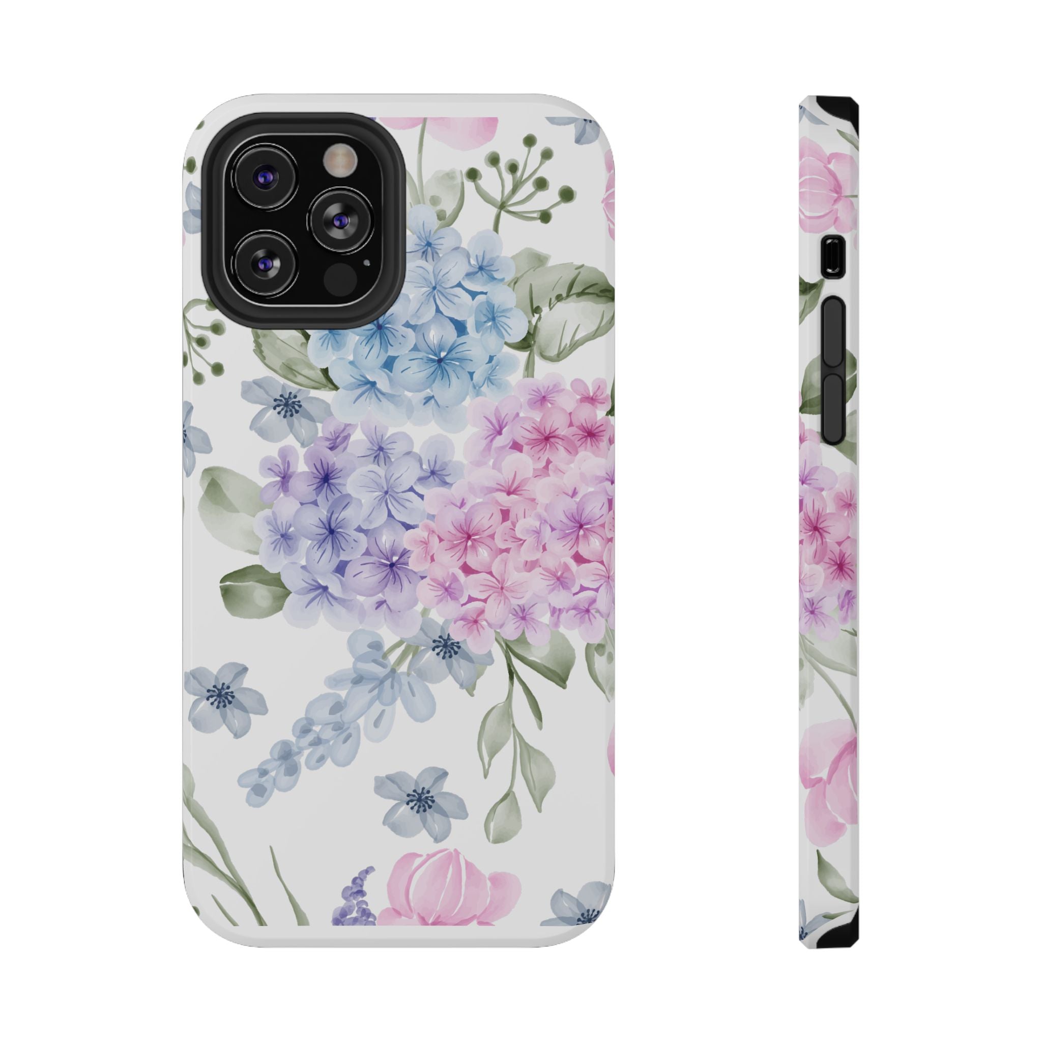Customizable: Floral Hydrangea Impact-Resistant Phone Case