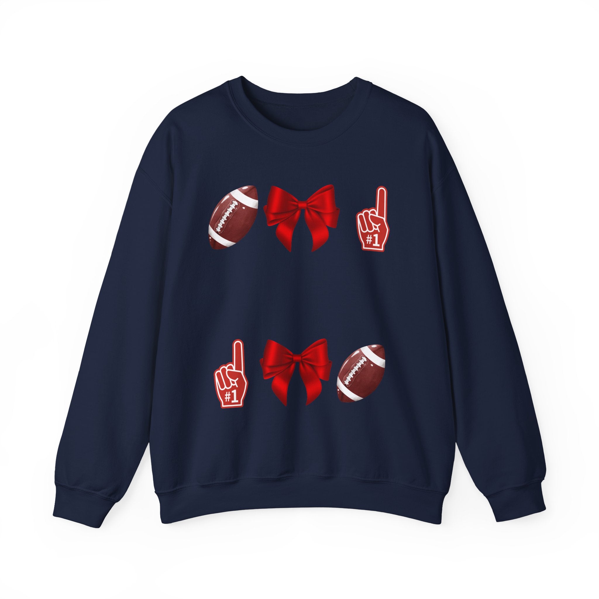 Customizable Red-Themed Game Day Sweatshirt