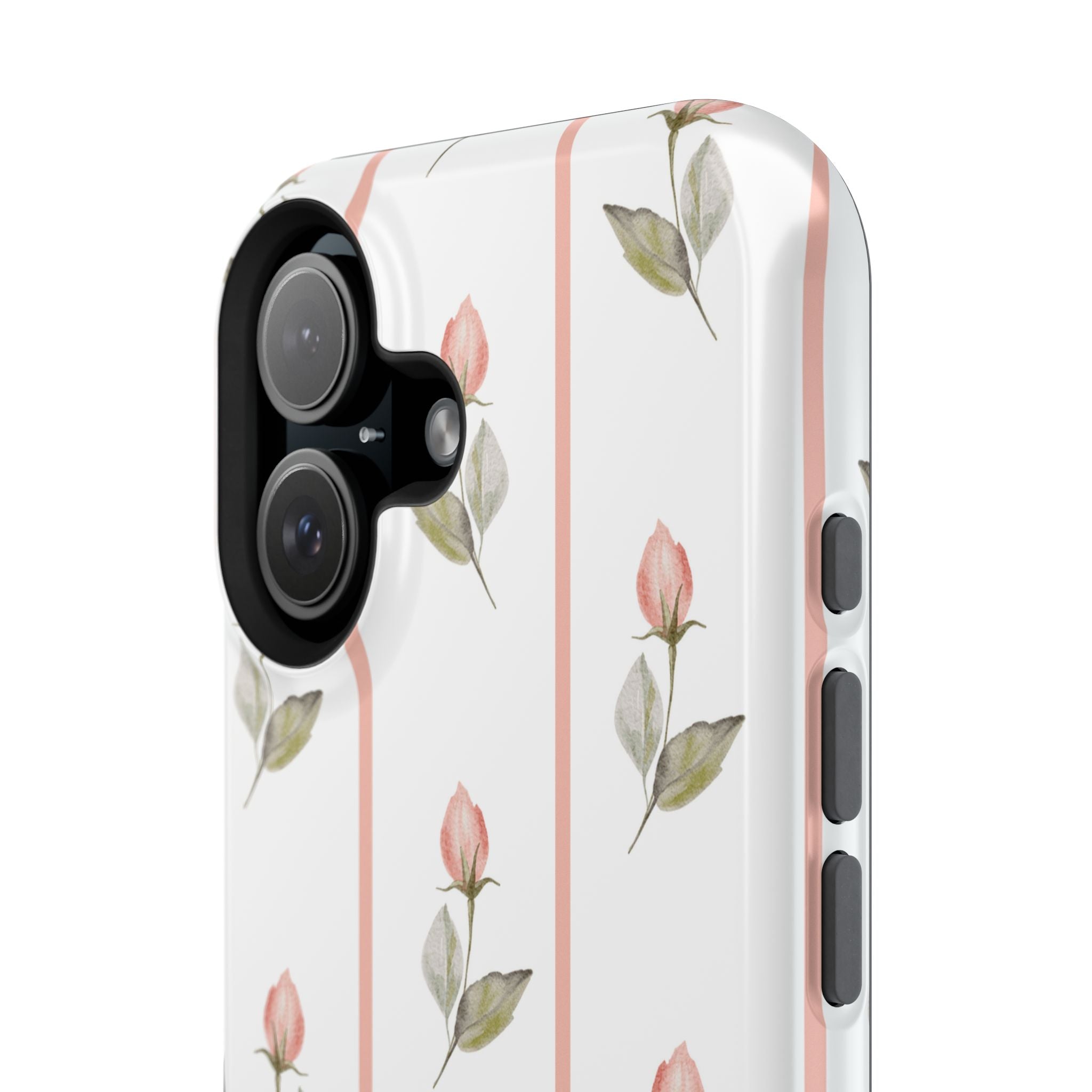 Customizable: Floral Impact-Resistant Phone Case, Chic Phone Cover