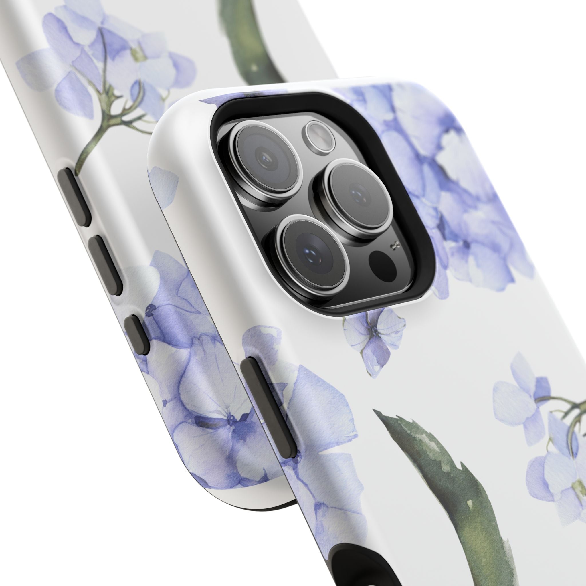 Customizable: Floral Purple Hydrangea Impact-Resistant Phone Case