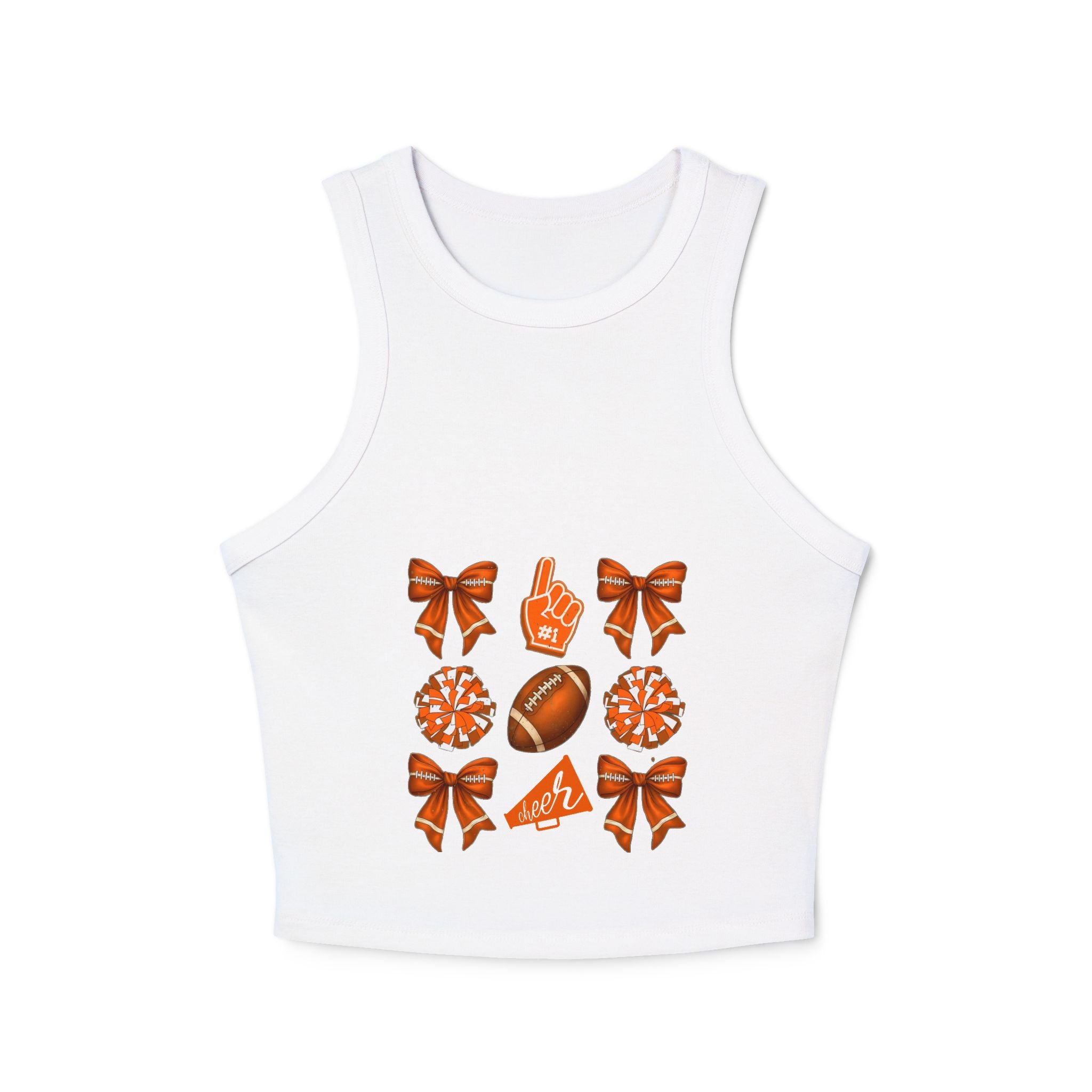 Customizable Orange Themed Game Day Tank