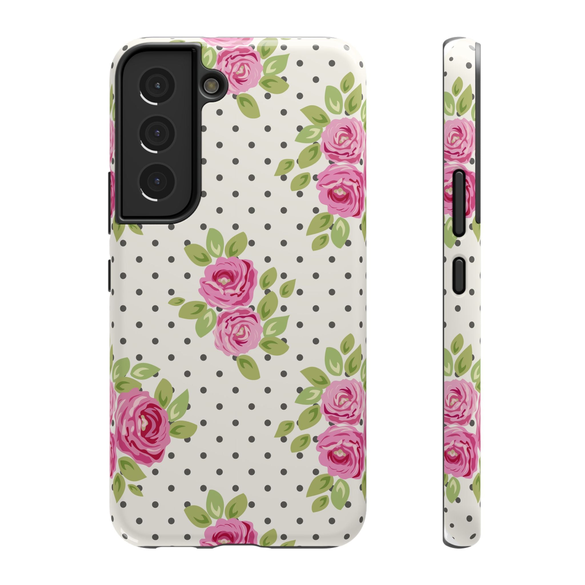 Customizable: Floral Polka Dot Phone Case
