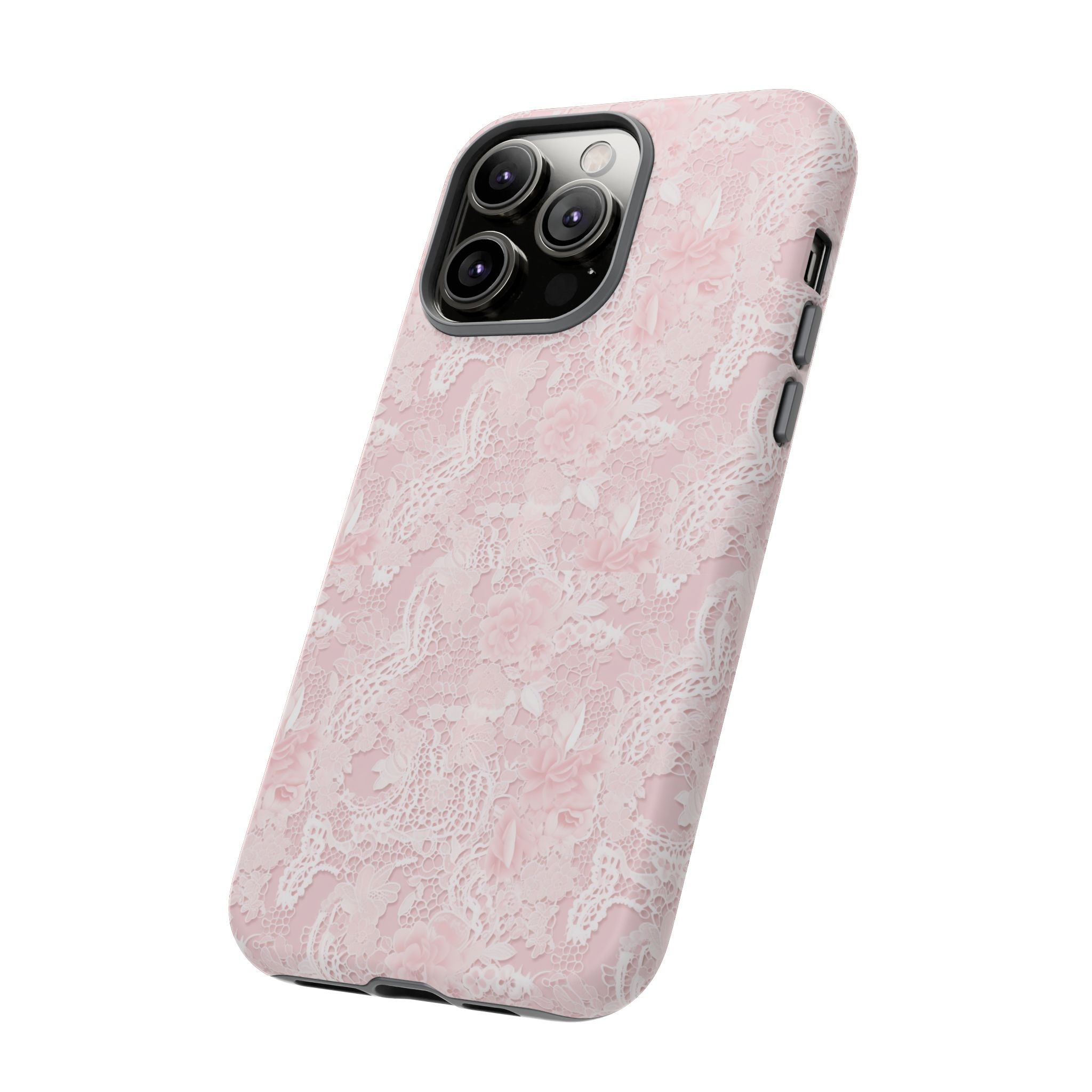Customizable: Pink Floral Phone Case, Stylish Tough Cases, Unique Gift for Her, Cute Phone Accessories, Floral Tech Cover