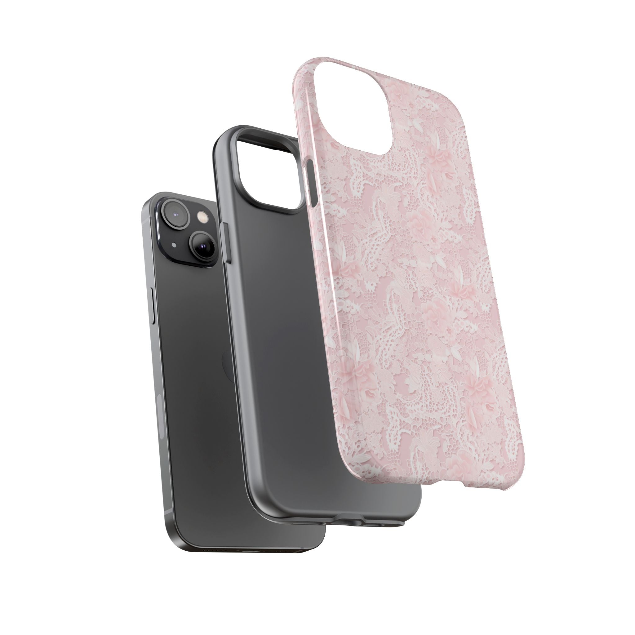 Customizable: Pink Floral Phone Case, Stylish Tough Cases, Unique Gift for Her, Cute Phone Accessories, Floral Tech Cover