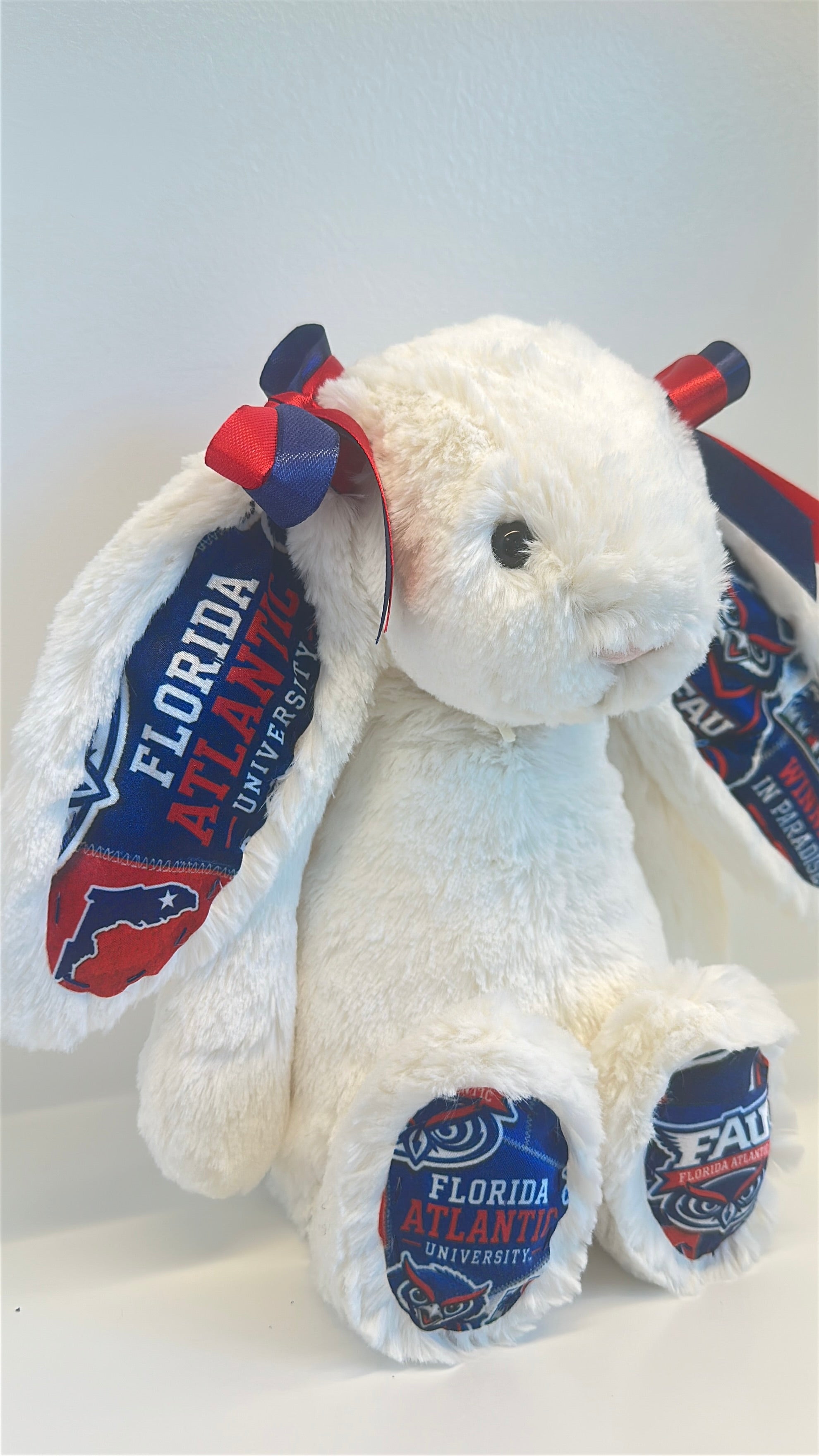Florida Atlantic University (FAU) Custom College Jellycat Bashful Bunny
