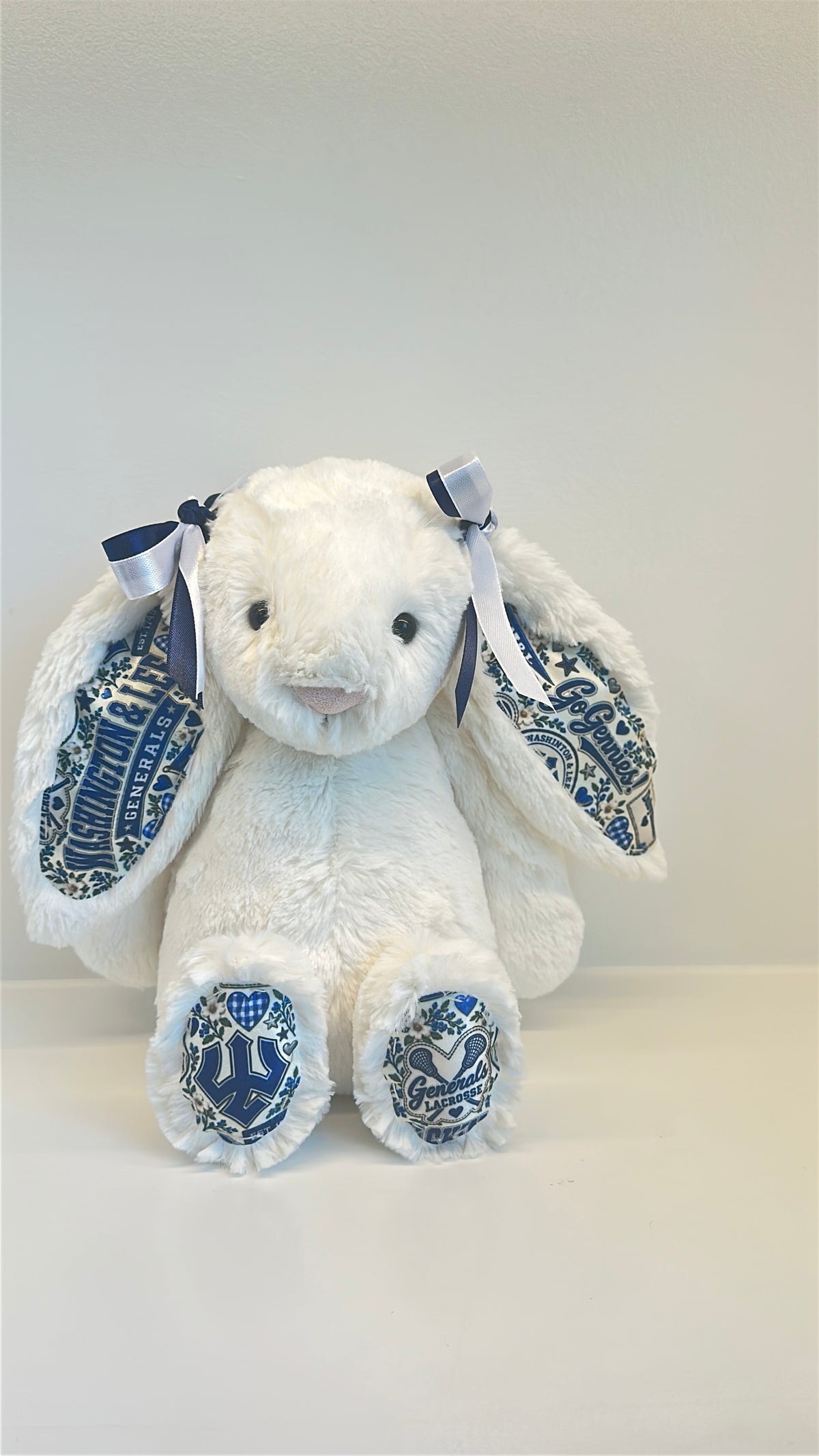 Washington and Lee Fully Custom Jellycat Bunny