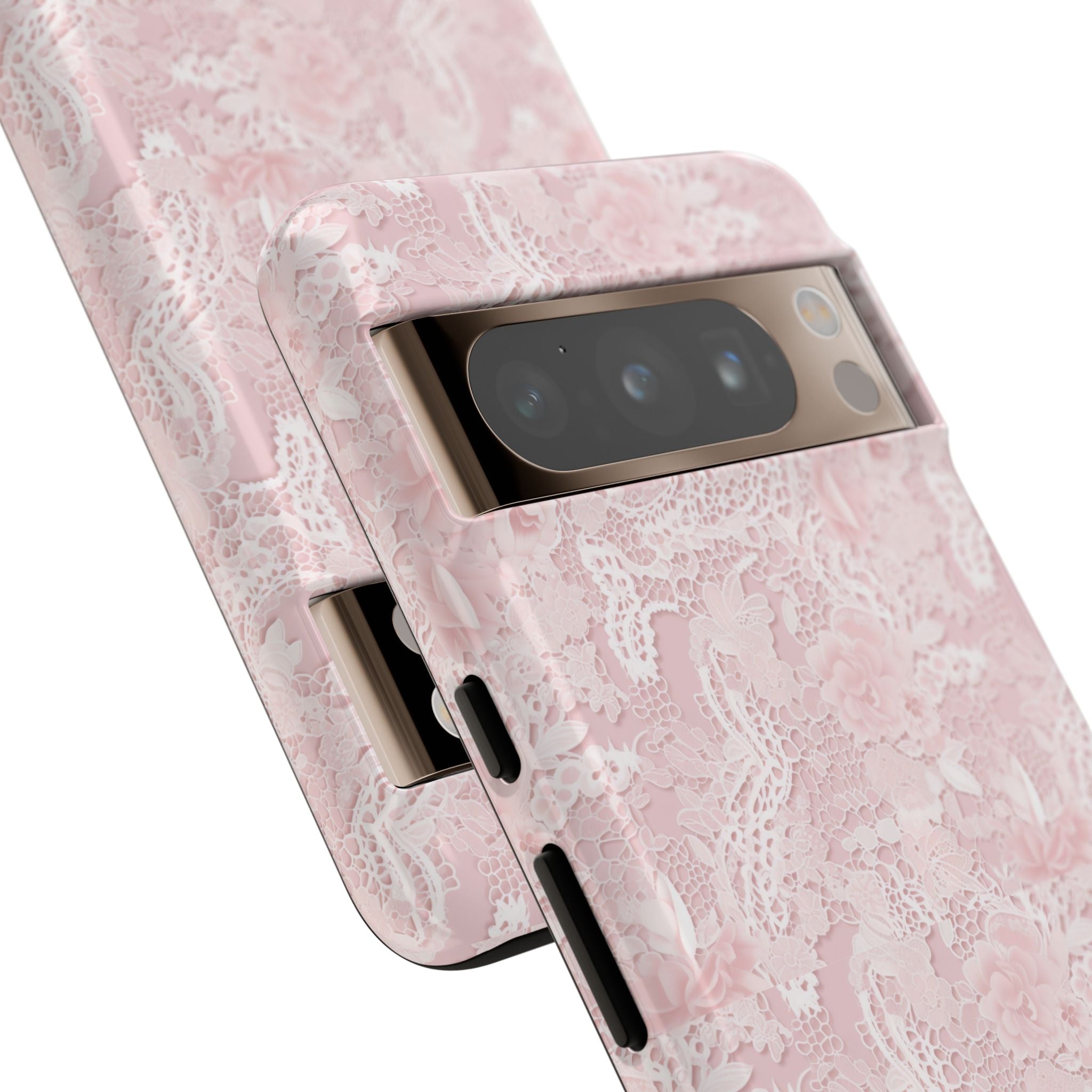 Customizable: Pink Floral Phone Case, Stylish Tough Cases, Unique Gift for Her, Cute Phone Accessories, Floral Tech Cover