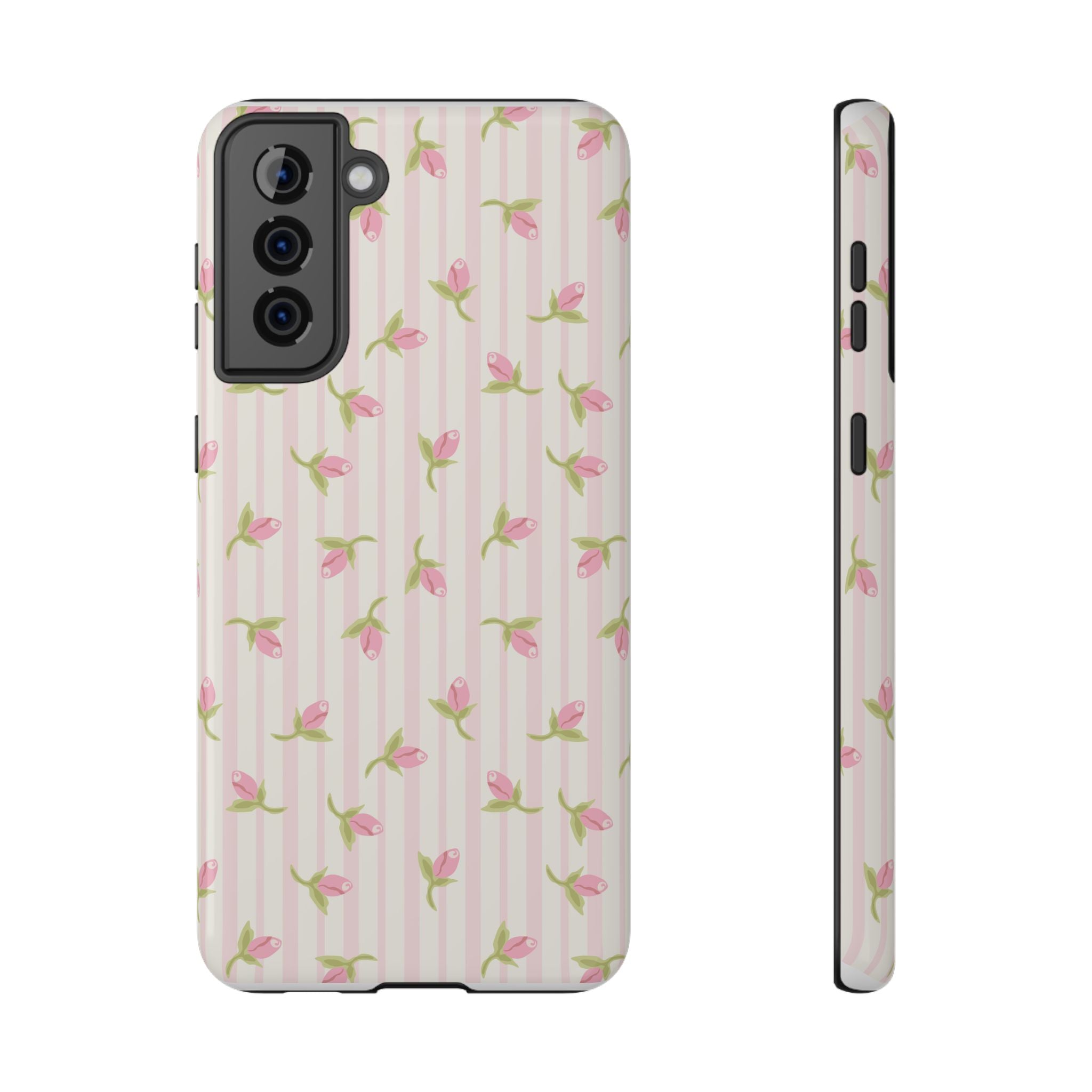 Customizable: Floral Impact-Resistant Phone Case