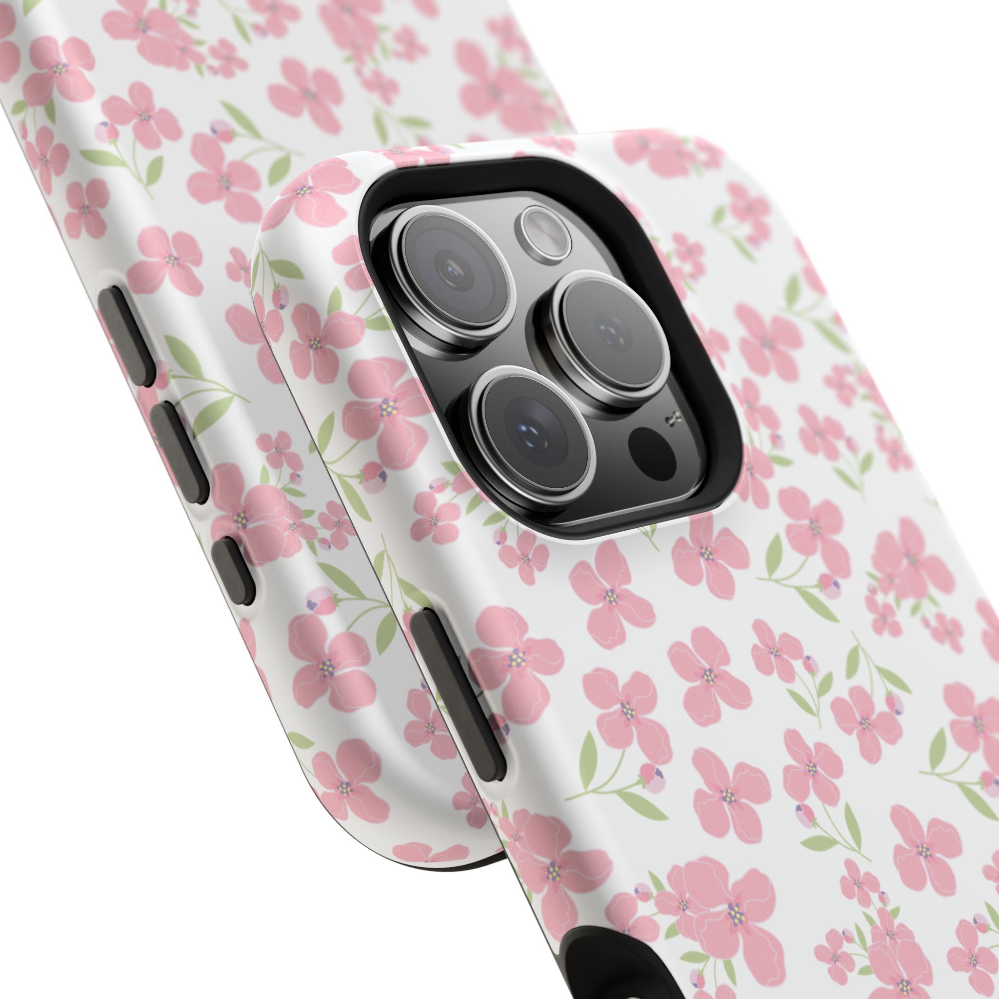 Customizable: Floral Impact-Resistant Phone Case