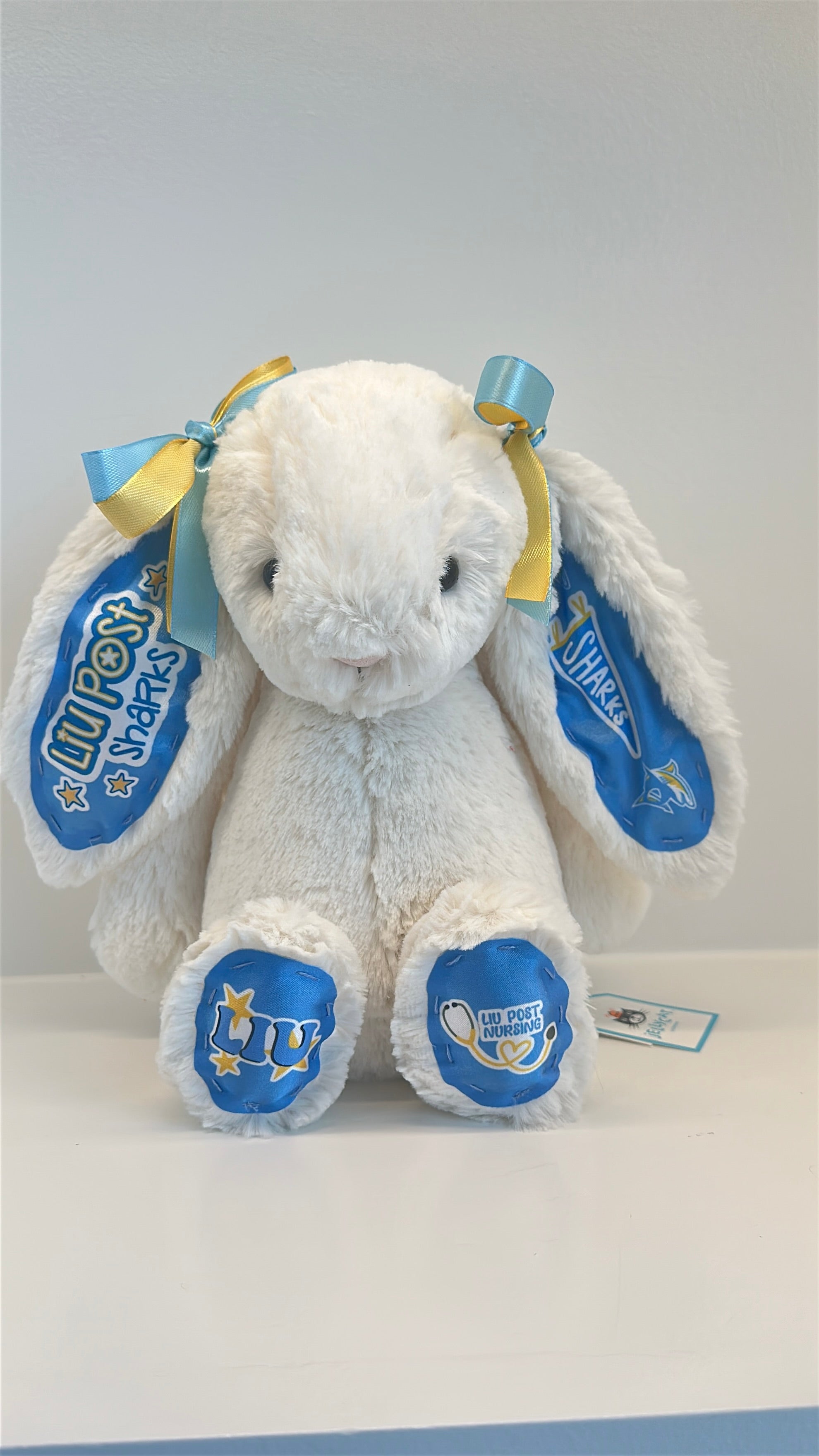 Long Island University (LIU-CW Post) Custom College Jellycat Bashful Bunny
