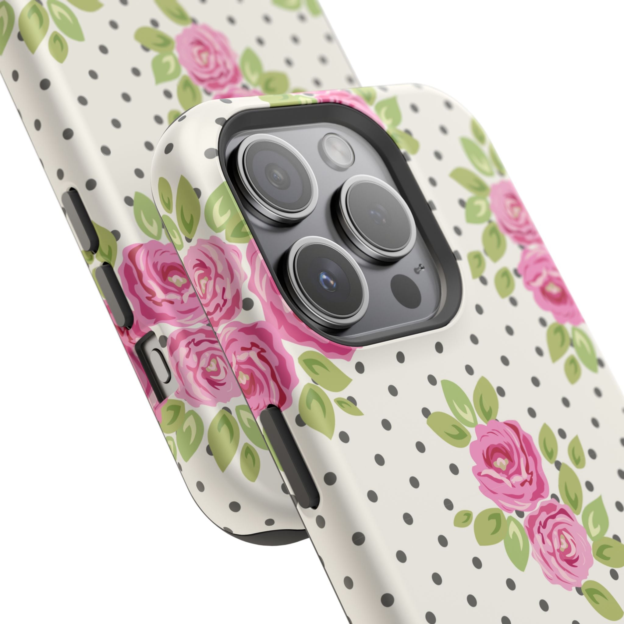 Customizable: Floral Polka Dot Phone Case