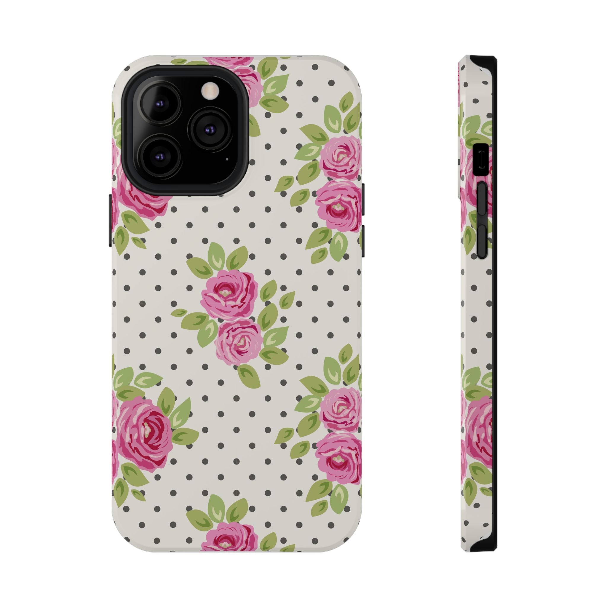 Customizable: Floral Polka Dot Phone Case