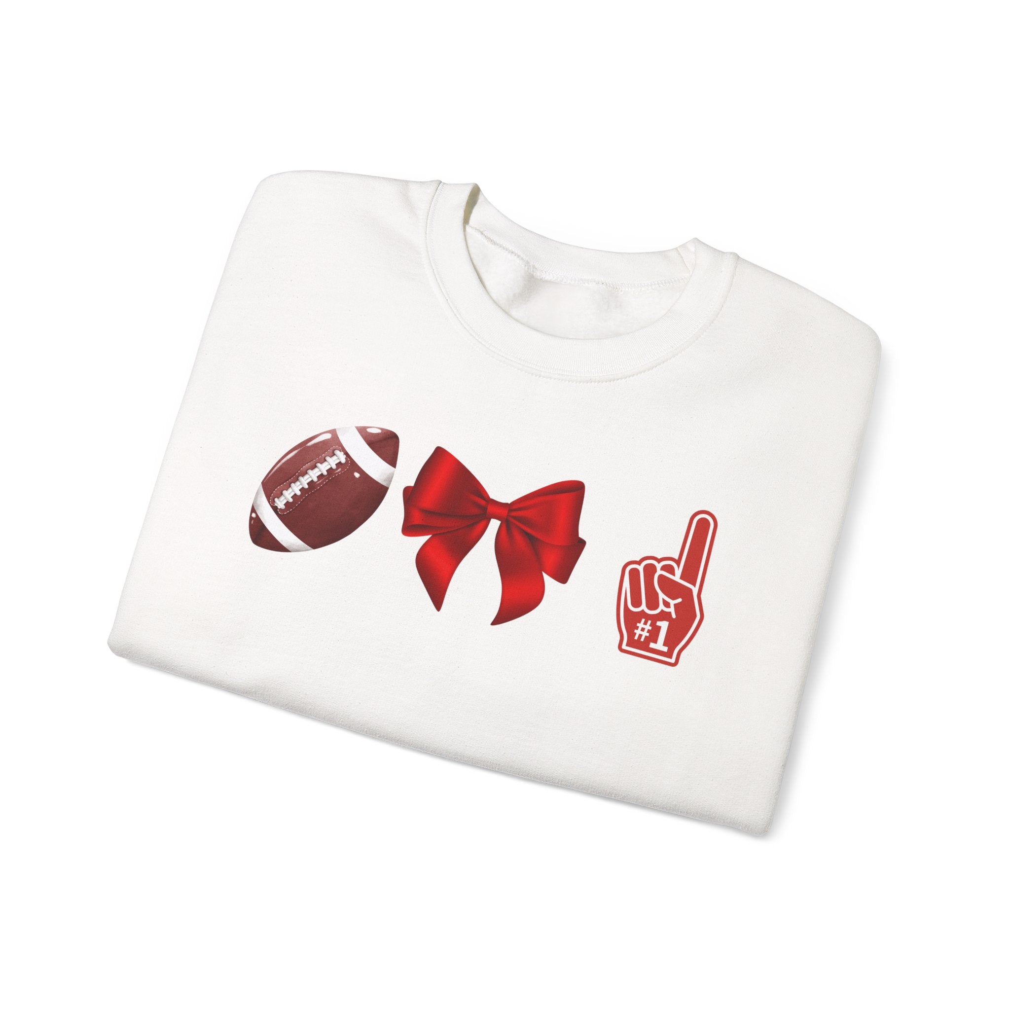 Customizable Red-Themed Game Day Sweatshirt