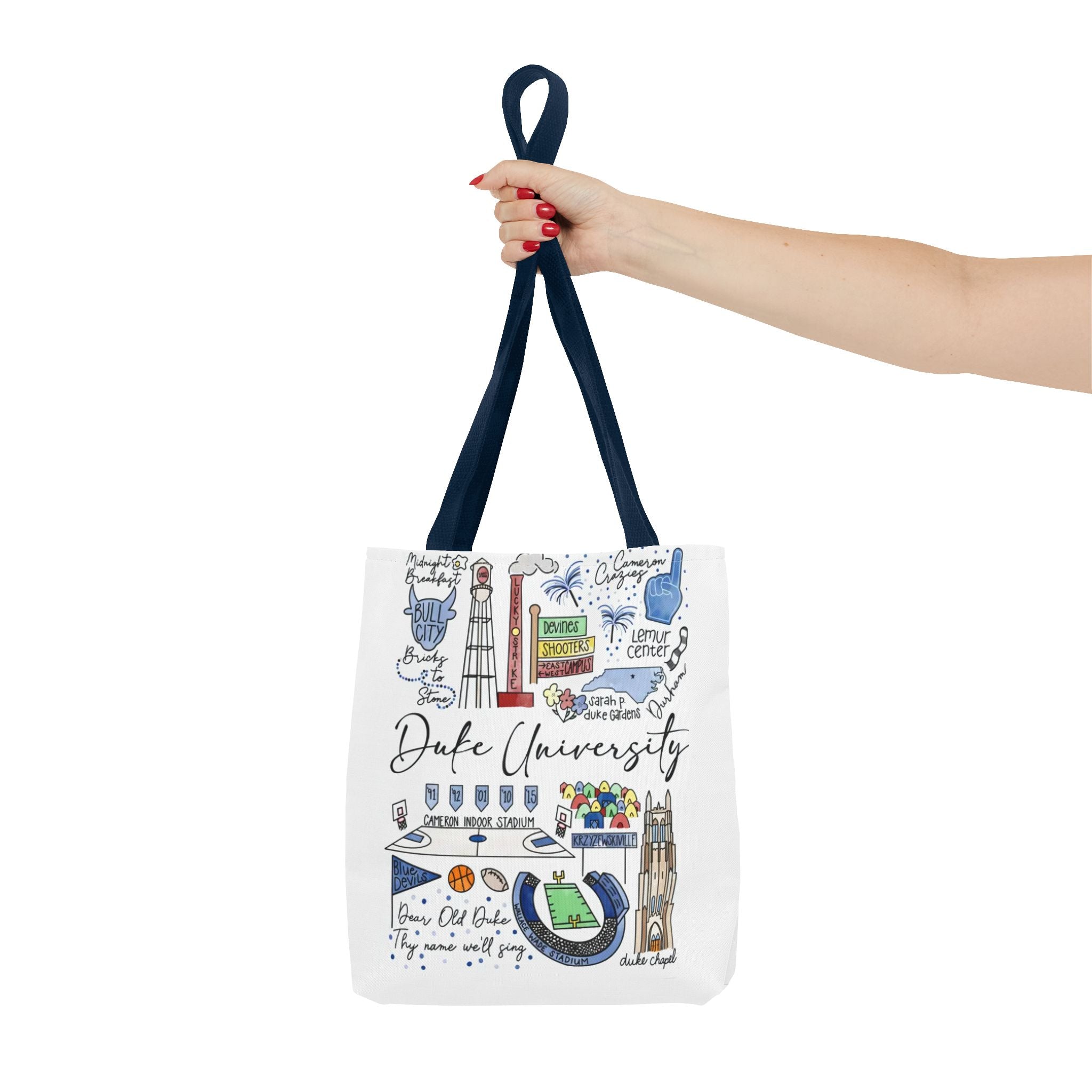 Duke University Tote Bag, College Spirit Bag, Campus Life Accessory, School Pride Gift, Eco-Friendly Shopping Bag