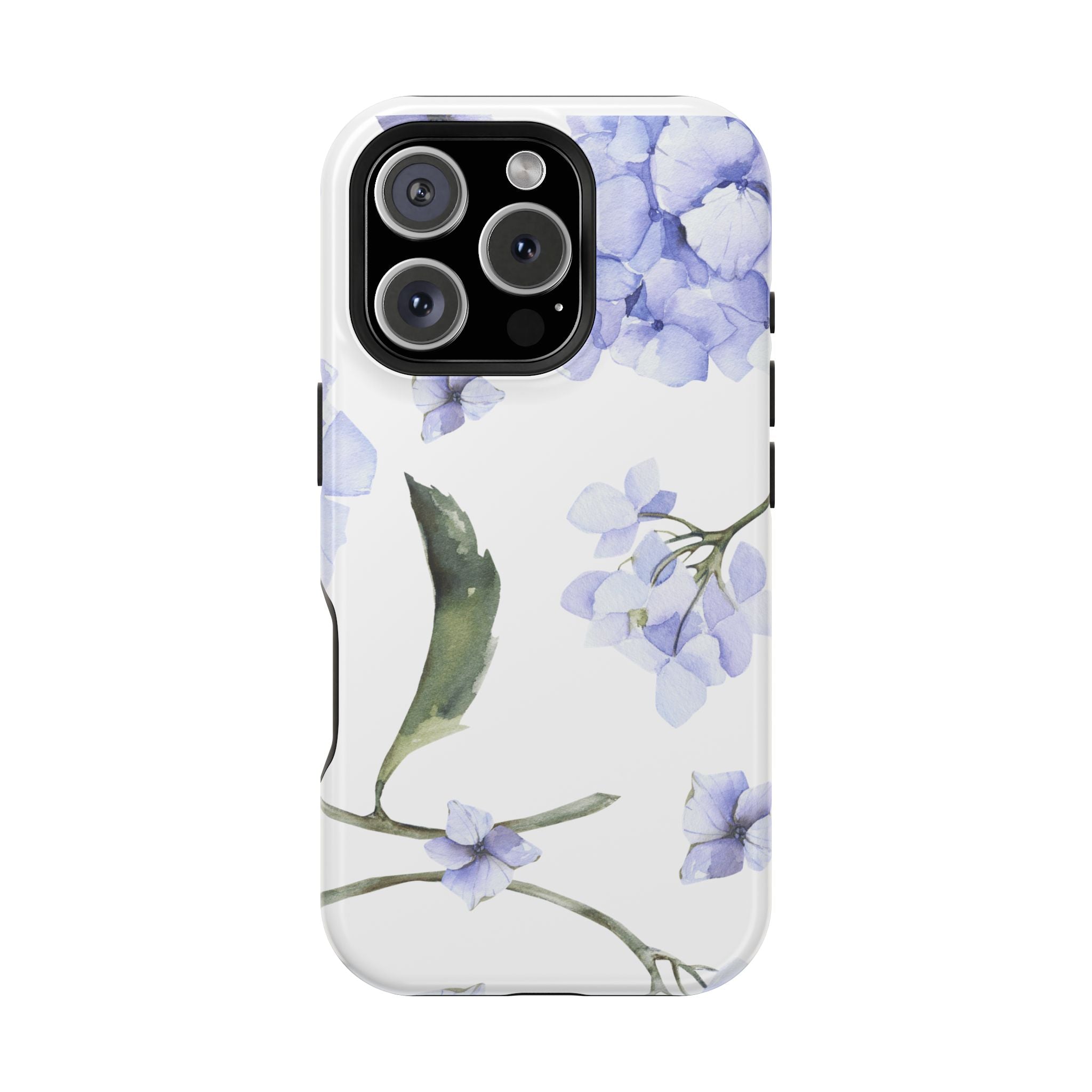 Customizable: Floral Purple Hydrangea Impact-Resistant Phone Case