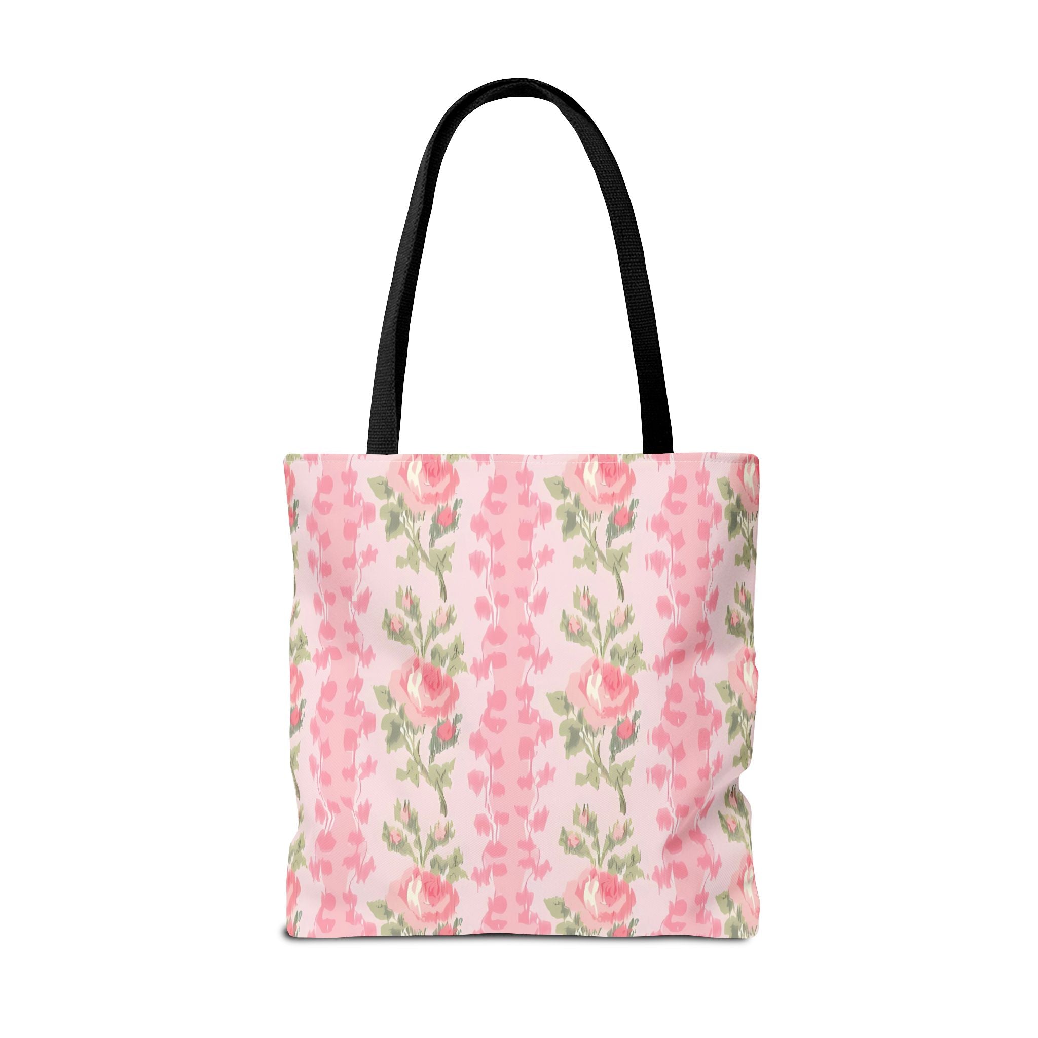 Customizable Elegant Pink Floral Tote