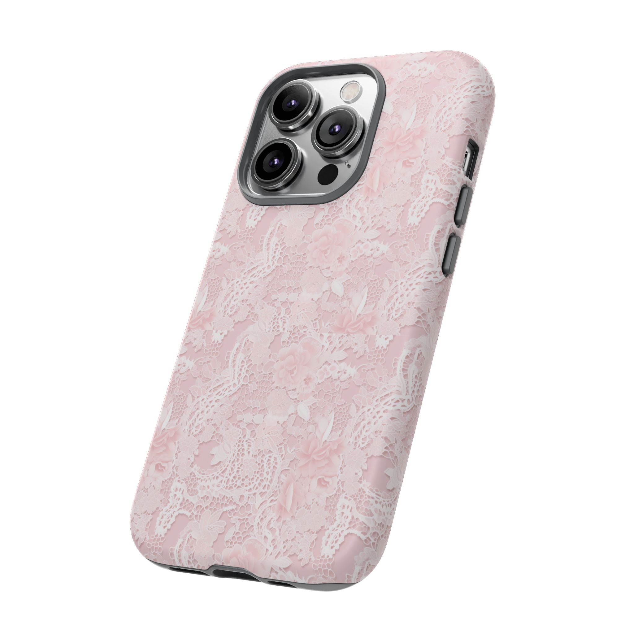 Customizable: Pink Floral Phone Case, Stylish Tough Cases, Unique Gift for Her, Cute Phone Accessories, Floral Tech Cover