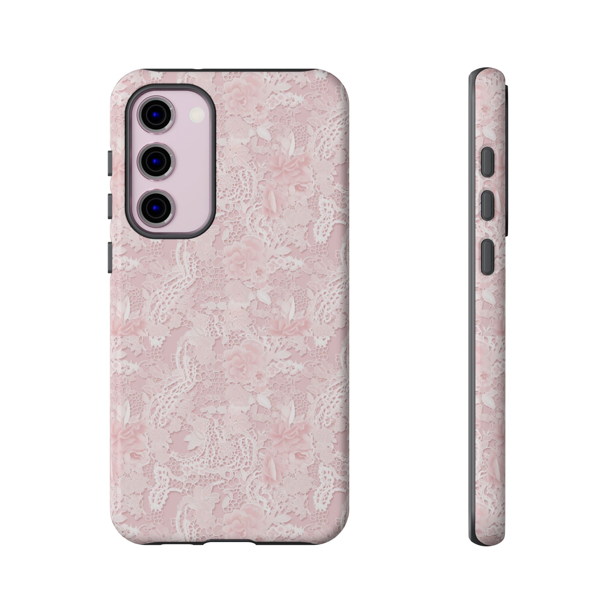 Customizable: Pink Floral Phone Case, Stylish Tough Cases, Unique Gift for Her, Cute Phone Accessories, Floral Tech Cover