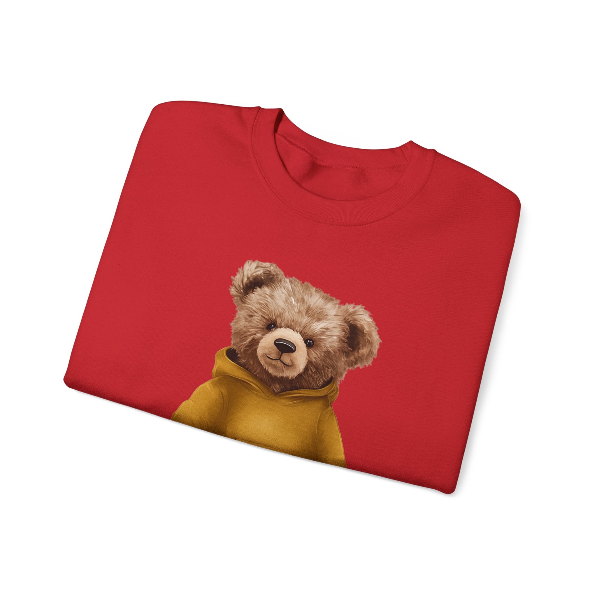 Customizable Bear with Gold Hoodie Crewneck