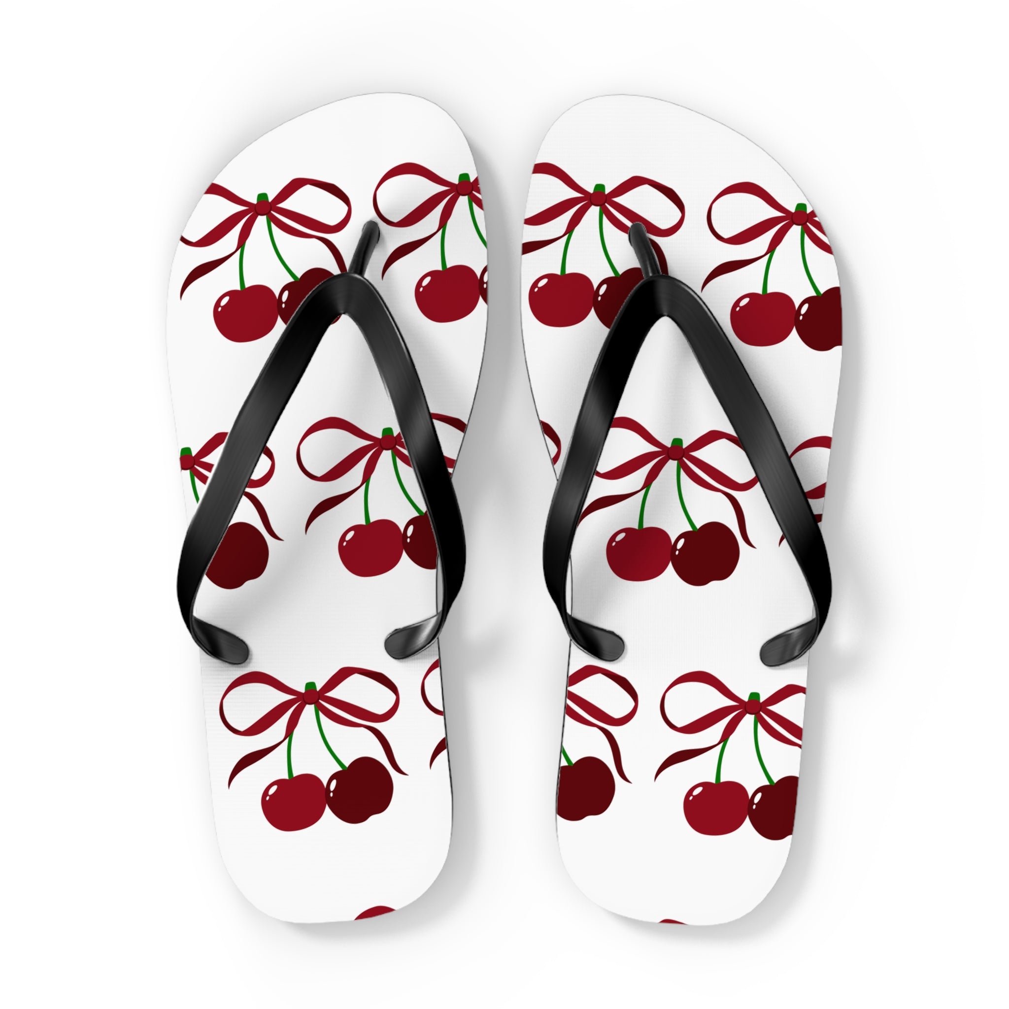 Customizable: Cherry Blossom Flip Flops, Tropical Beach Sandals, Summer Footwear, Perfect for Vacation, Gift for Her, Cute Pool Slides