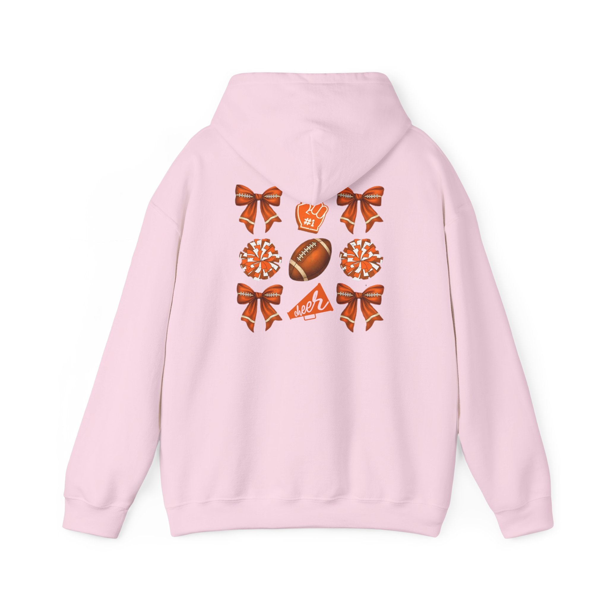 Orange Themed Game Day Hoodie: Perfect for Game Day, Sports Events, Team Spirit, Gift for Cheer Moms, Cozy & Stylish Sweatshirt