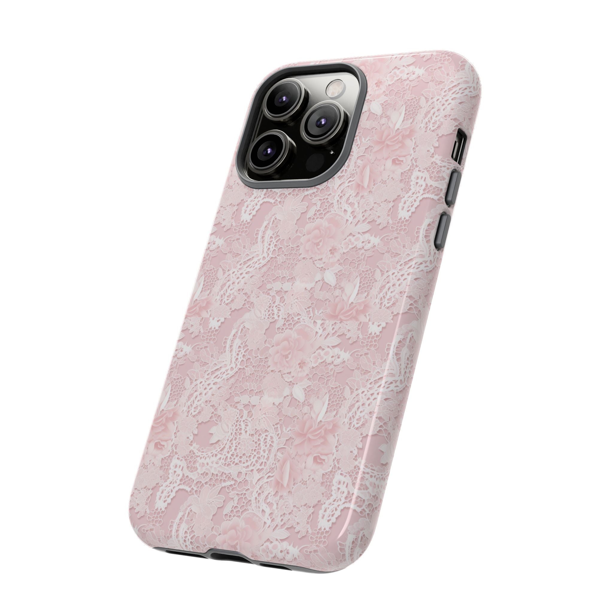 Customizable: Pink Floral Phone Case, Stylish Tough Cases, Unique Gift for Her, Cute Phone Accessories, Floral Tech Cover