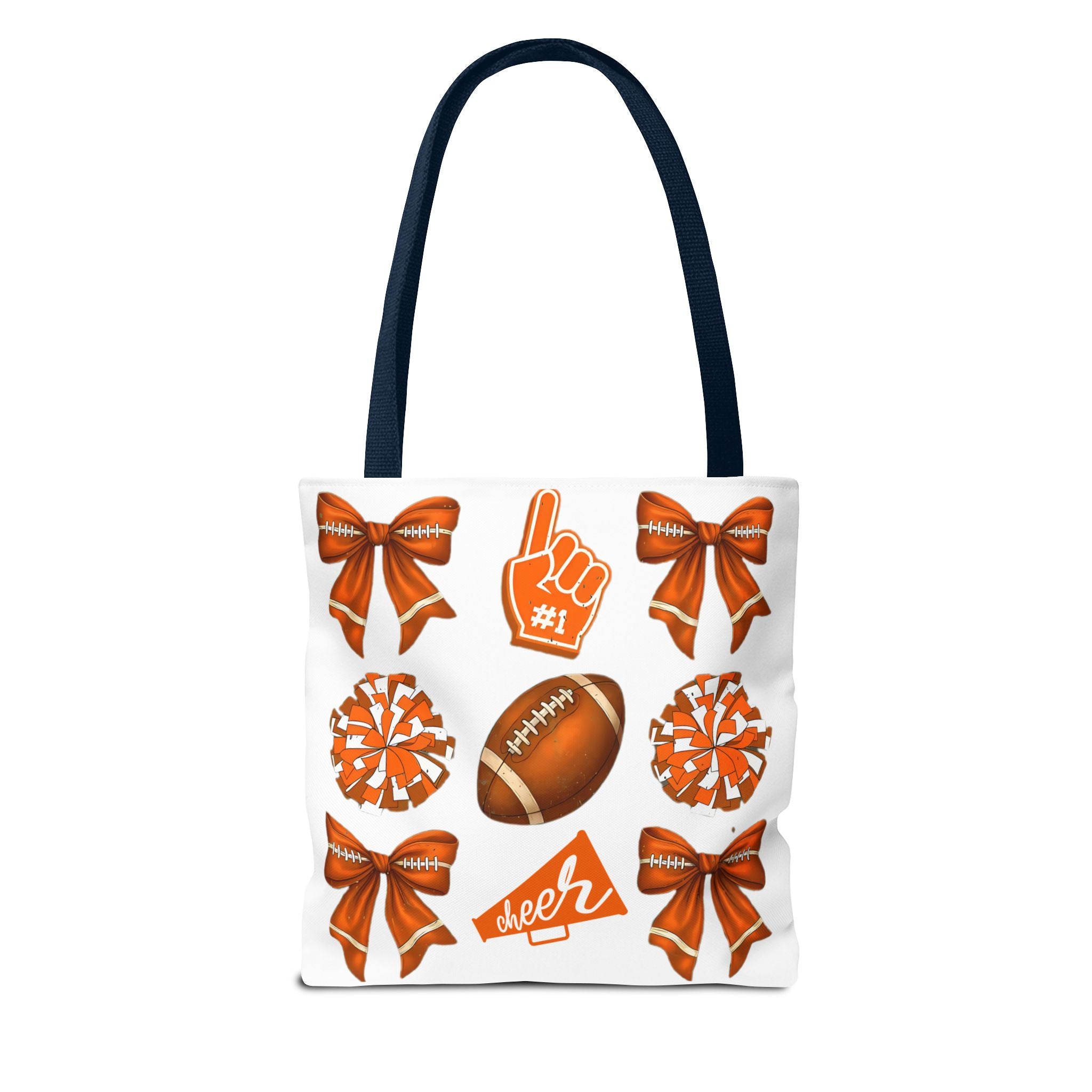 Orange Themed Game Day Tote Bag - College Commitment & Graduation Gift - School Pride Design