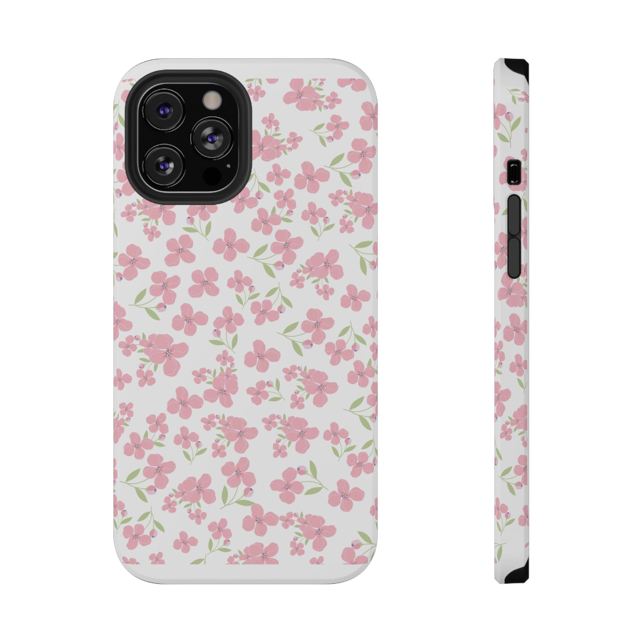 Customizable: Floral Impact-Resistant Phone Case