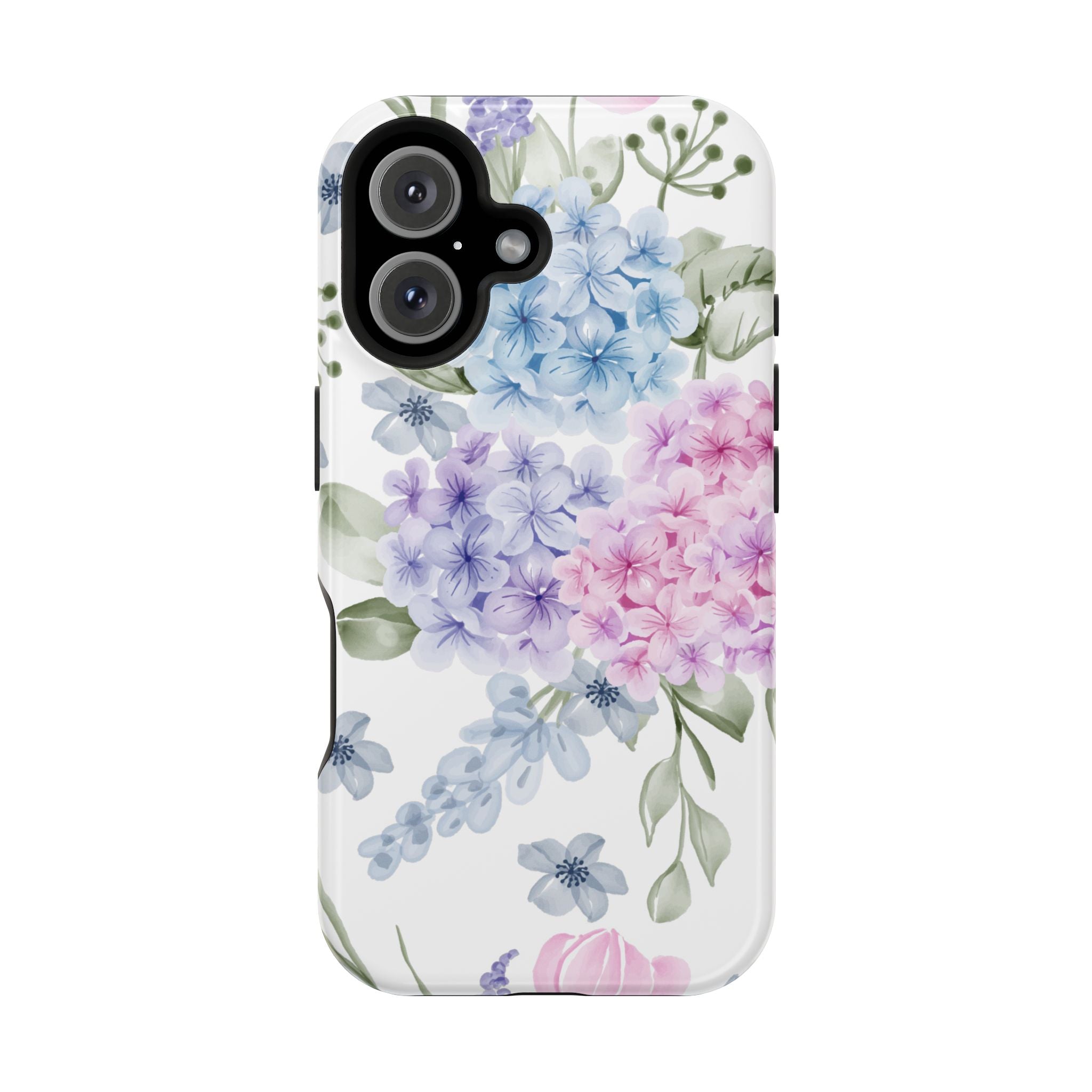 Customizable: Floral Hydrangea Impact-Resistant Phone Case