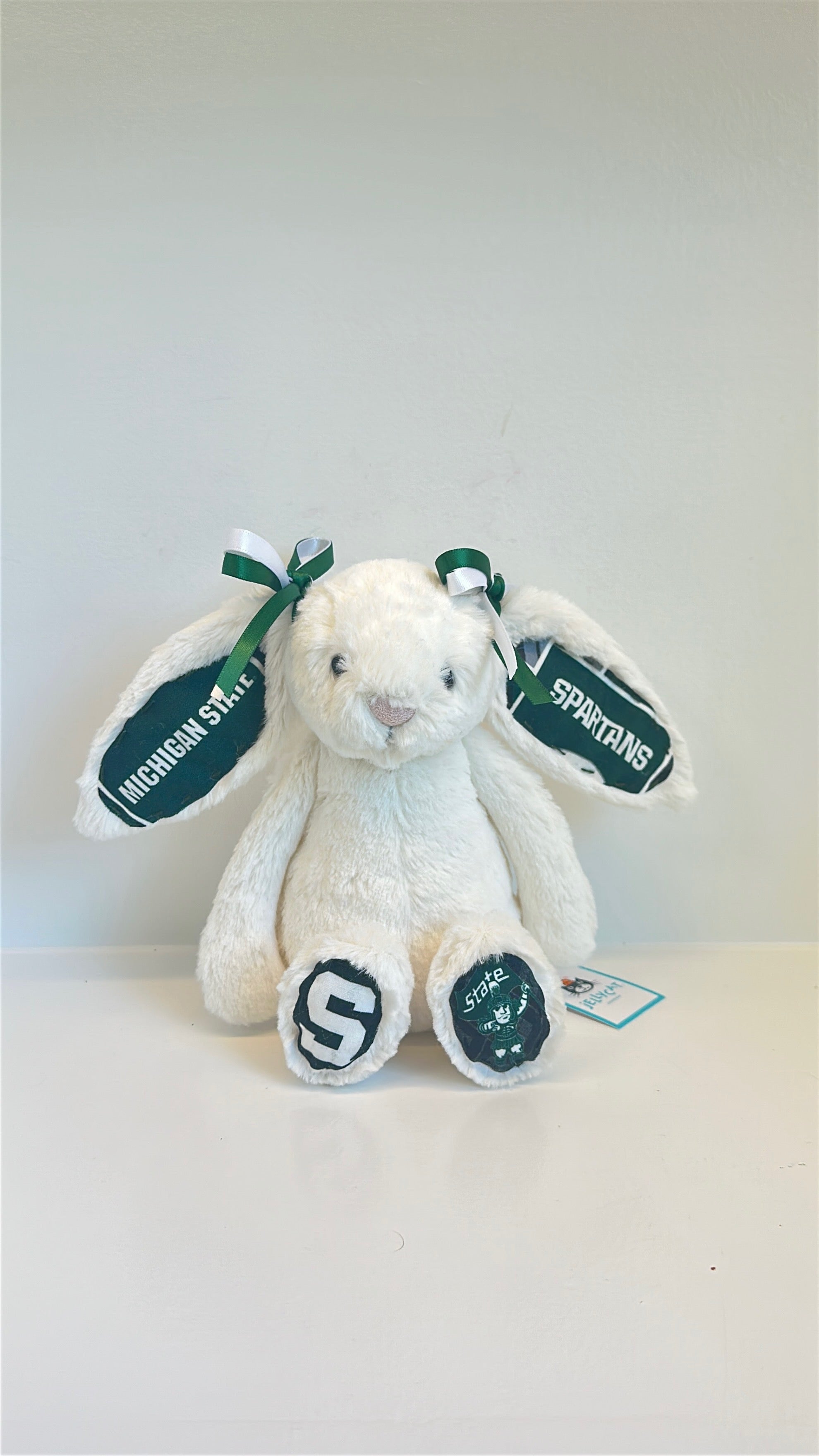 Michigan State University Custom College Jellycat Bashful Bunny