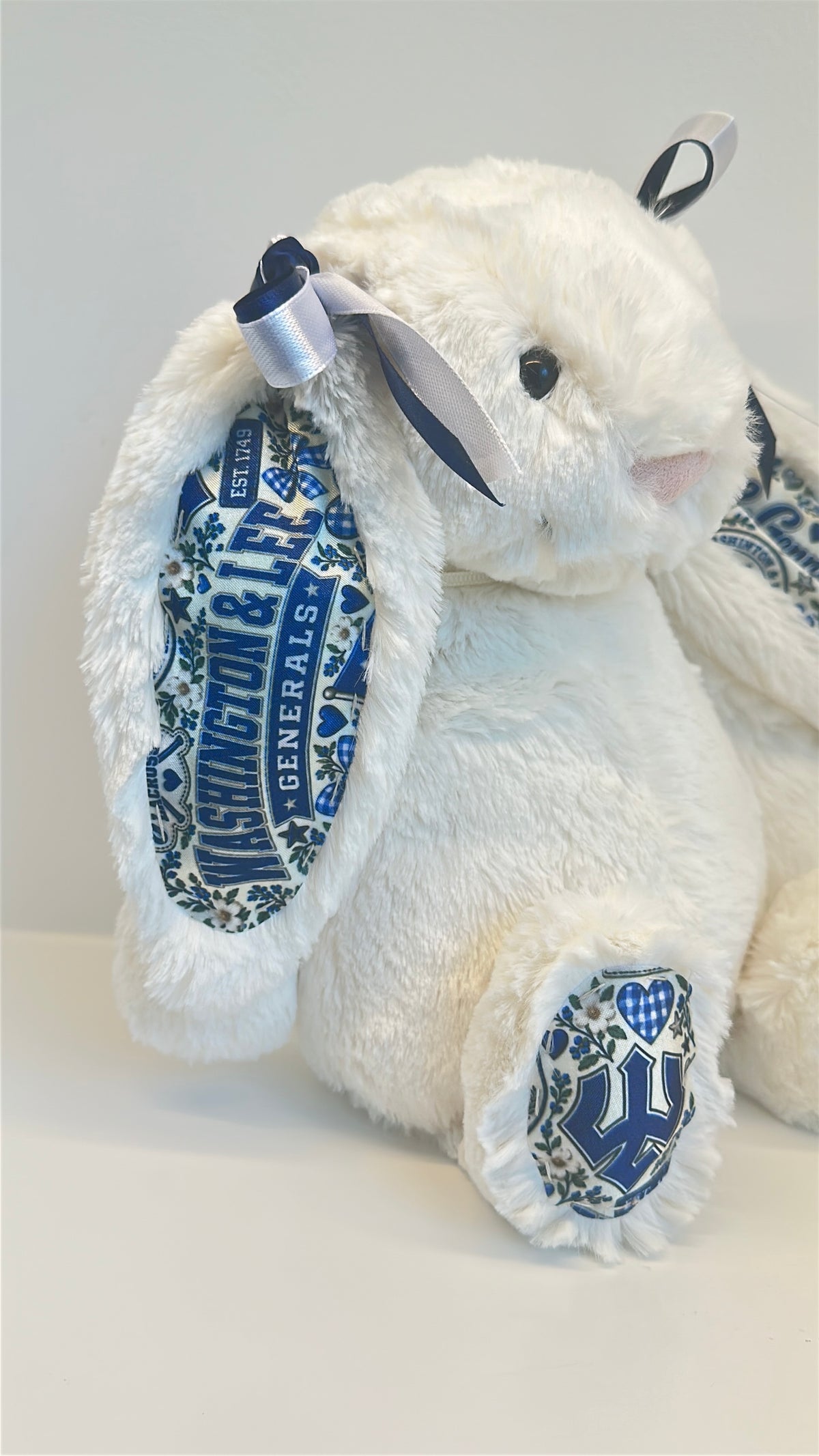 Washington and Lee Fully Custom Jellycat Bunny