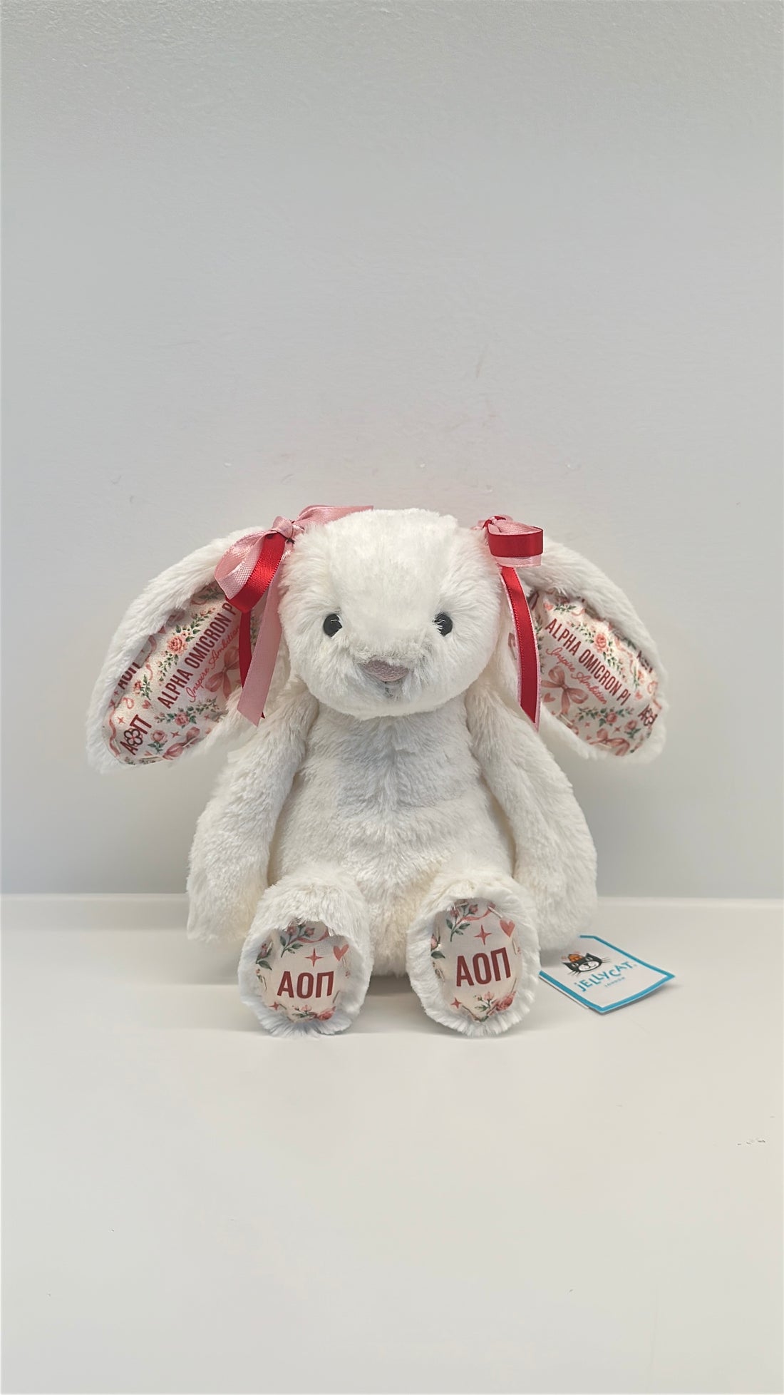 Alpha Omicron Pi (AOP) Sorority Jellycat Bunny