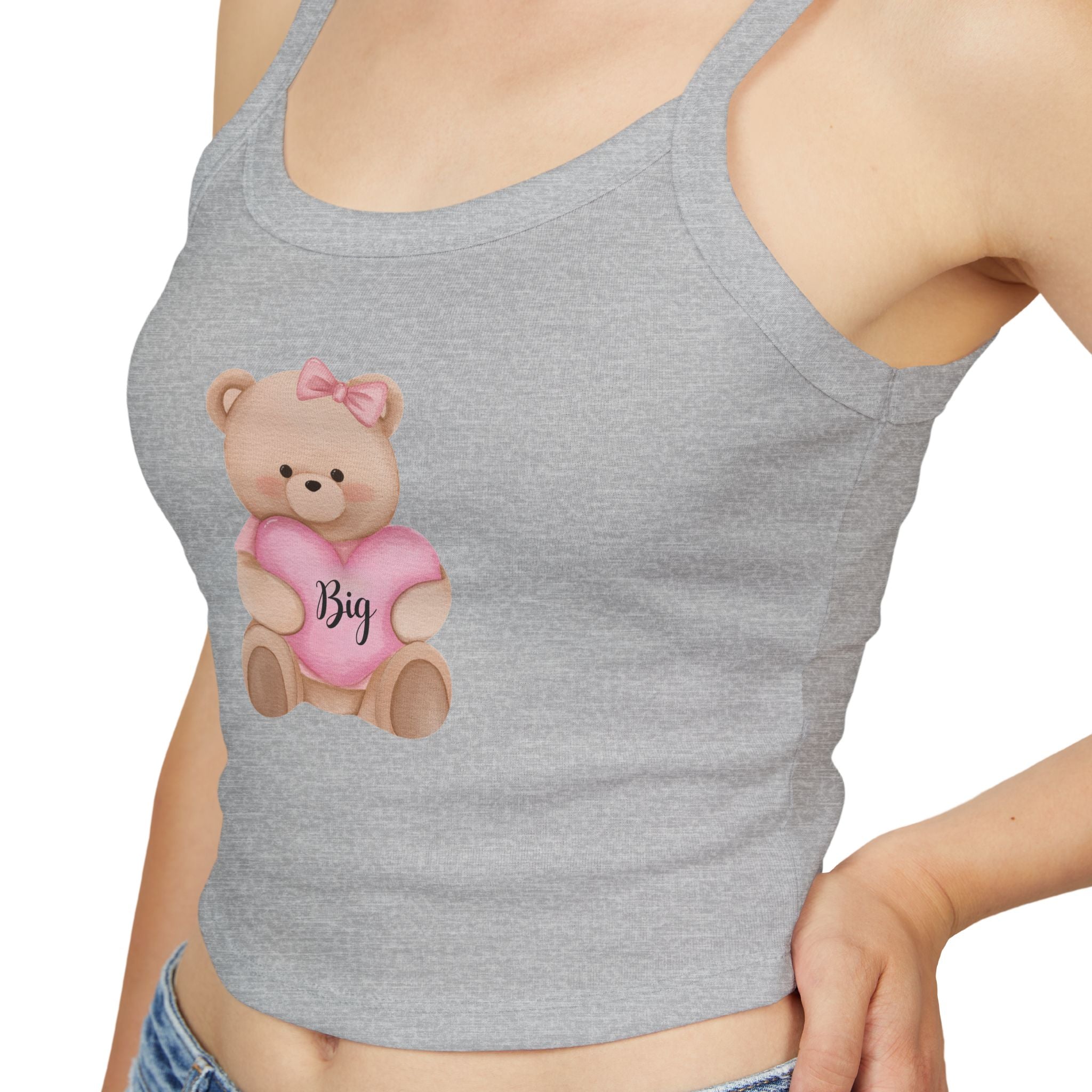 Customizable Sorority Big/Little  Reveal Bear Tank: Big