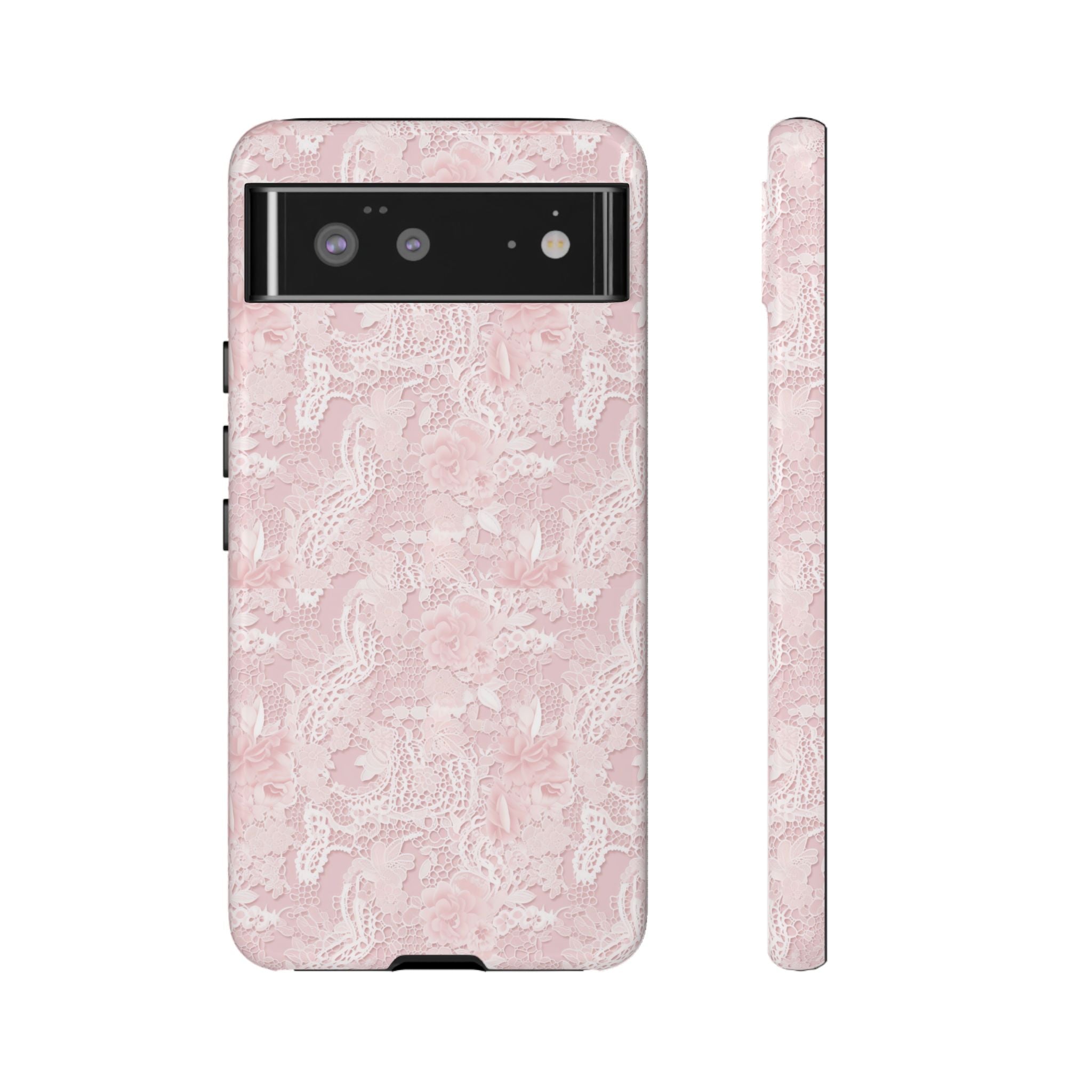 Customizable: Pink Floral Phone Case, Stylish Tough Cases, Unique Gift for Her, Cute Phone Accessories, Floral Tech Cover