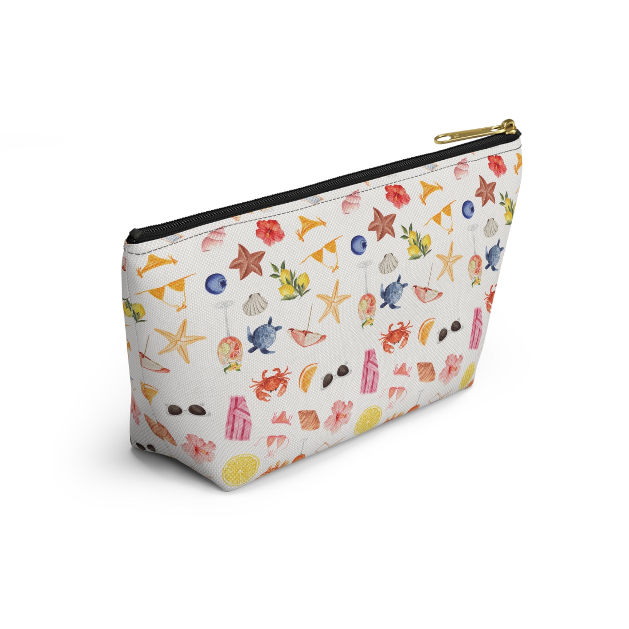 Customizable Beach-Themed Accessory/Makeup Pouch