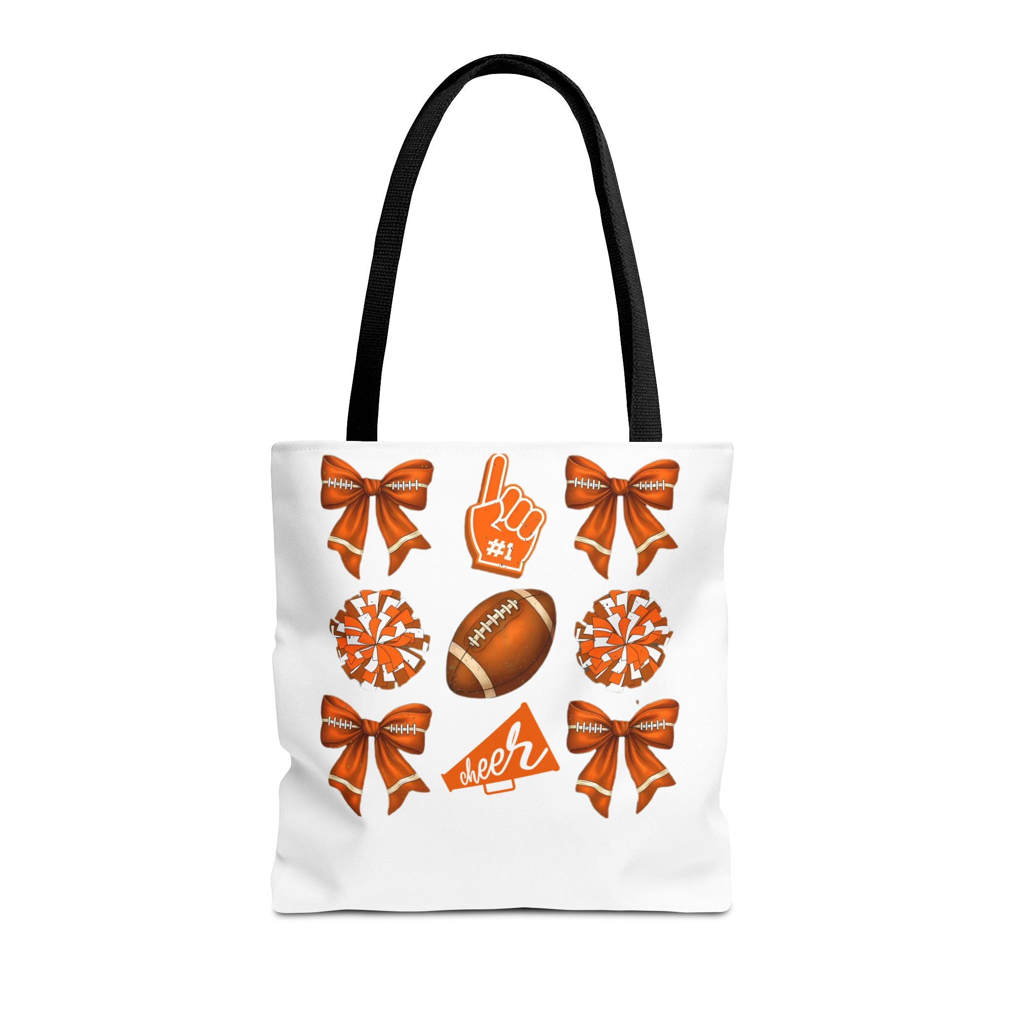 Orange Themed Game Day Tote Bag - College Commitment & Graduation Gift - School Pride Design
