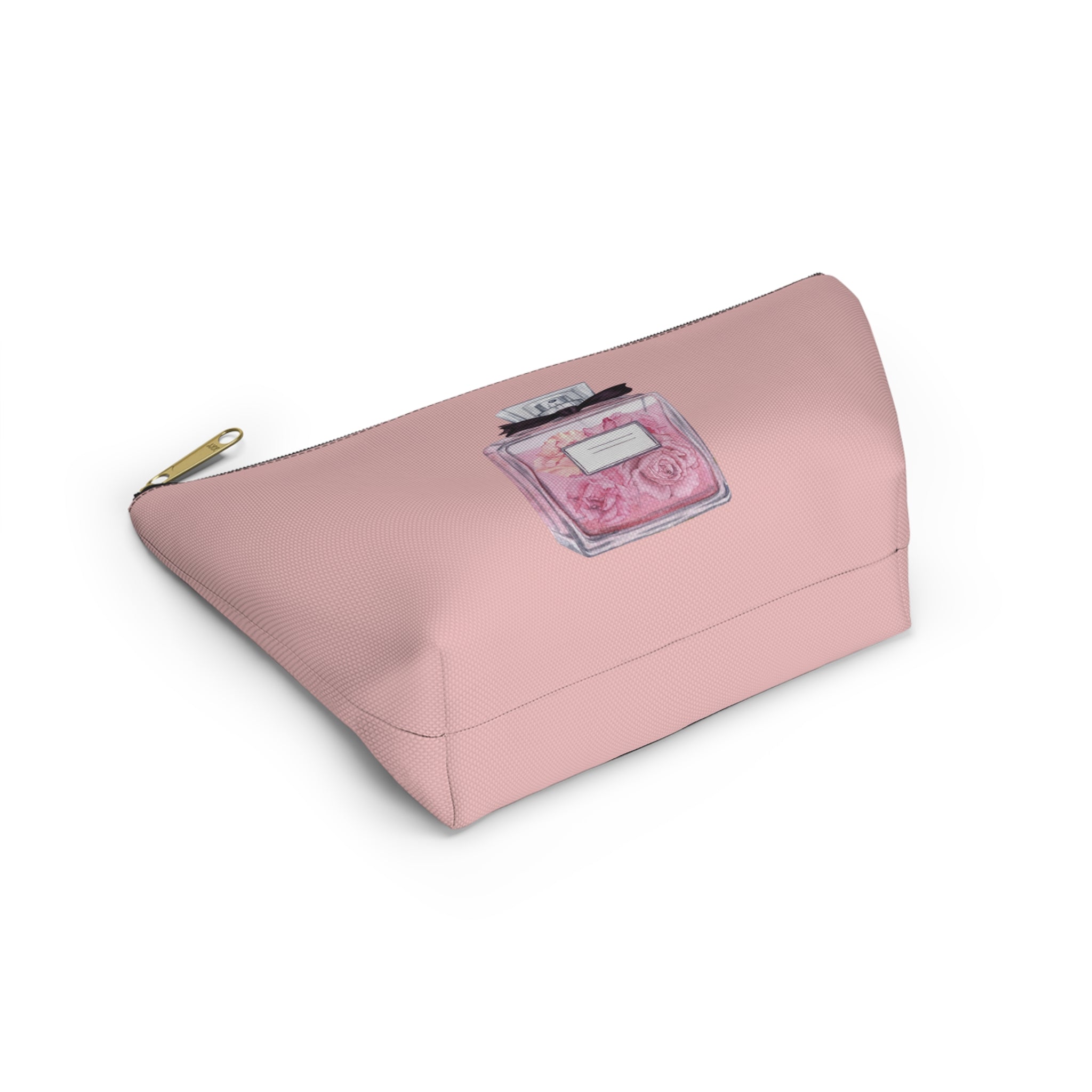 Customizable Chic Makeup Pouch, Cosmetic Bag, Travel Organizer, Floral Print, Gift for Her