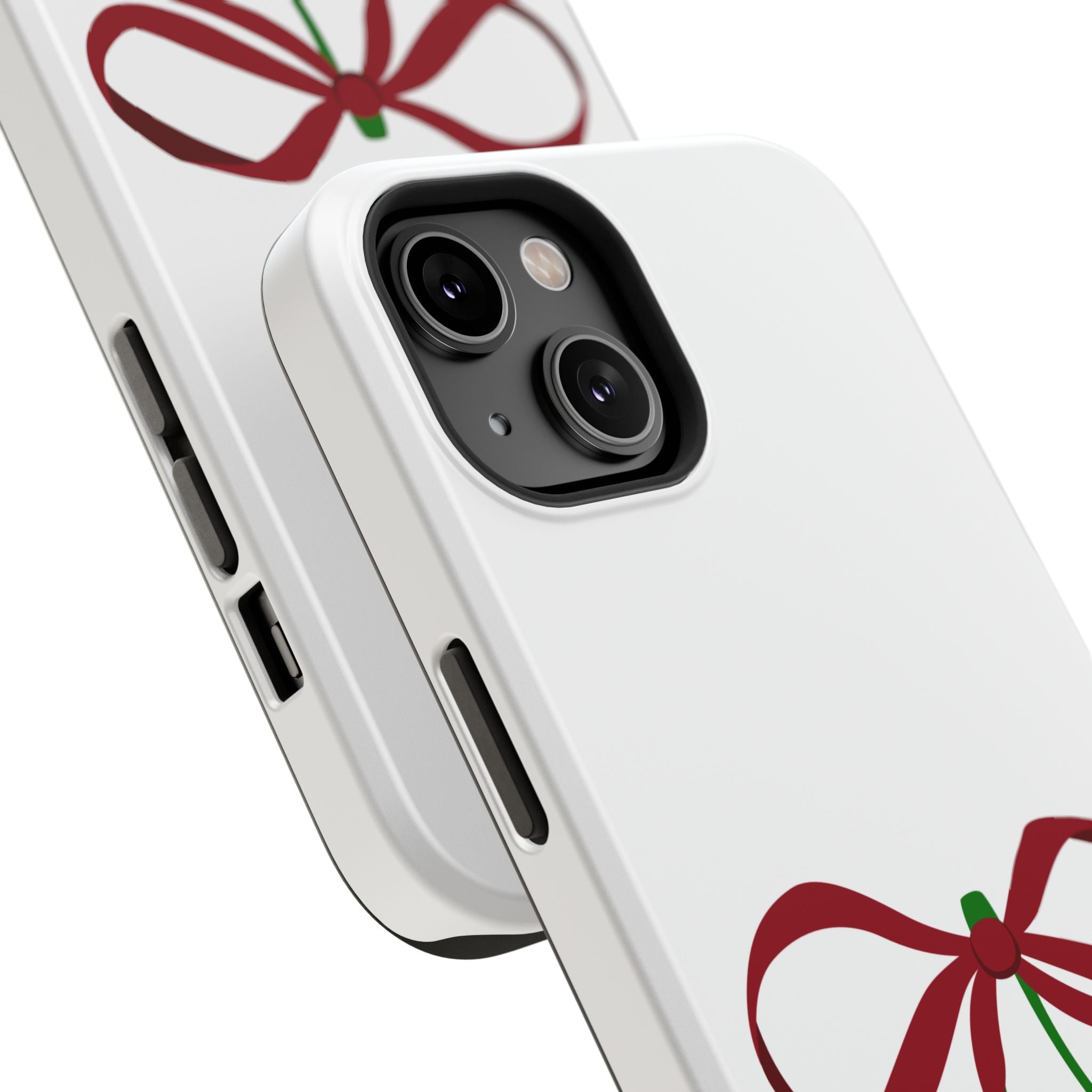 Customizable: Cherry Bow Impact-Resistant Case for Smartphones | Cute Phone Cover | Gift for Her | Cherry Lover's Accessory | Durable Phone Case