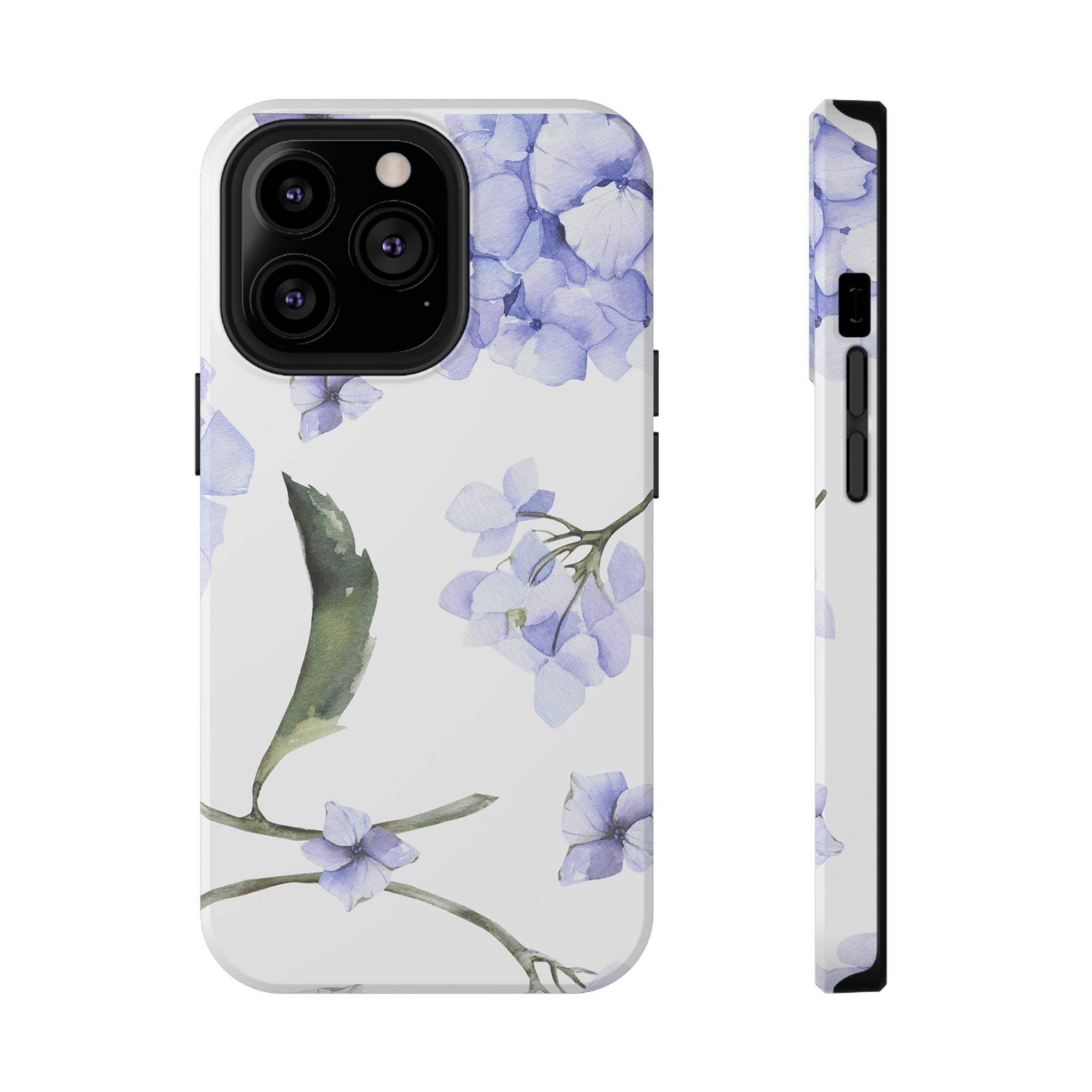 Customizable: Floral Purple Hydrangea Impact-Resistant Phone Case