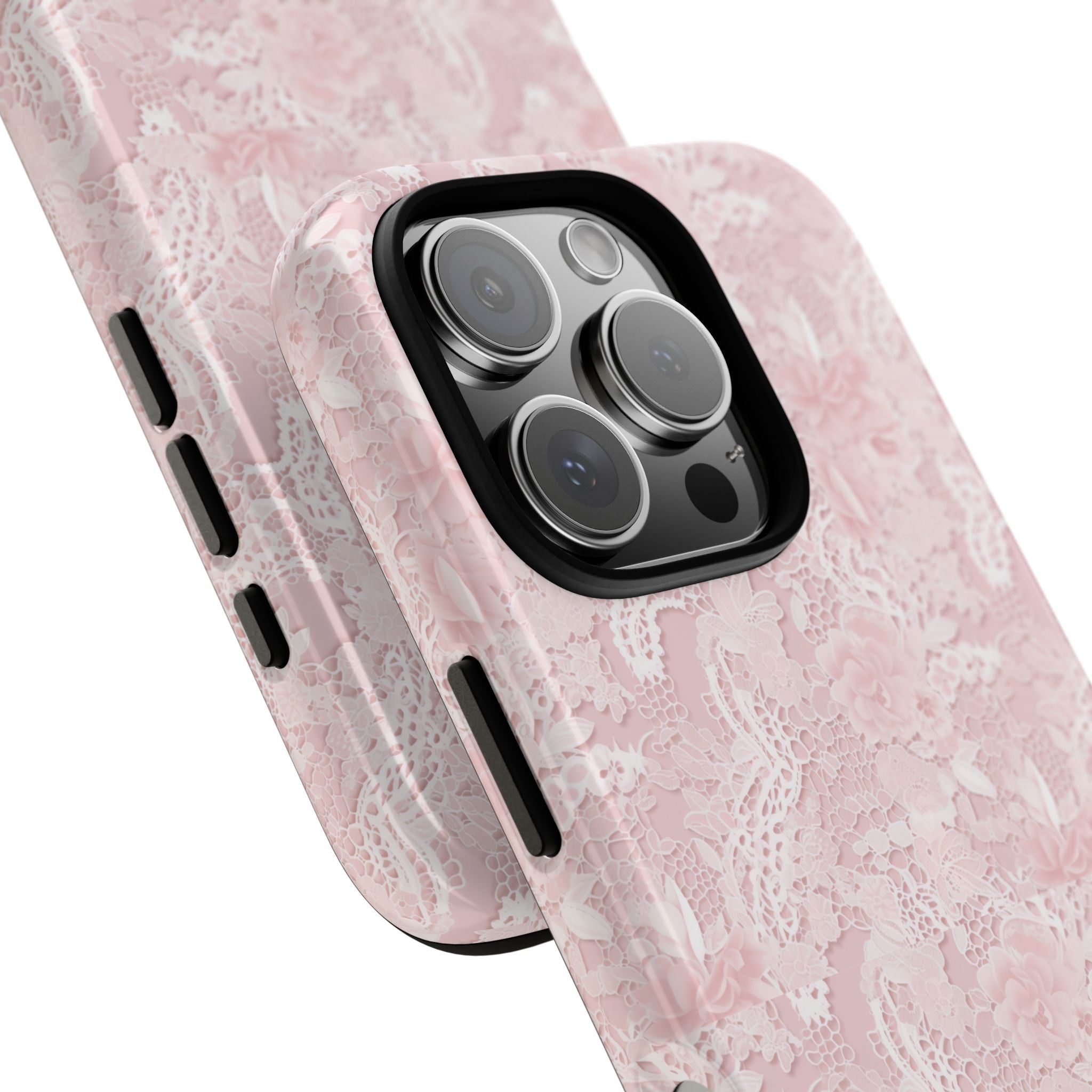 Customizable: Pink Floral Phone Case, Stylish Tough Cases, Unique Gift for Her, Cute Phone Accessories, Floral Tech Cover