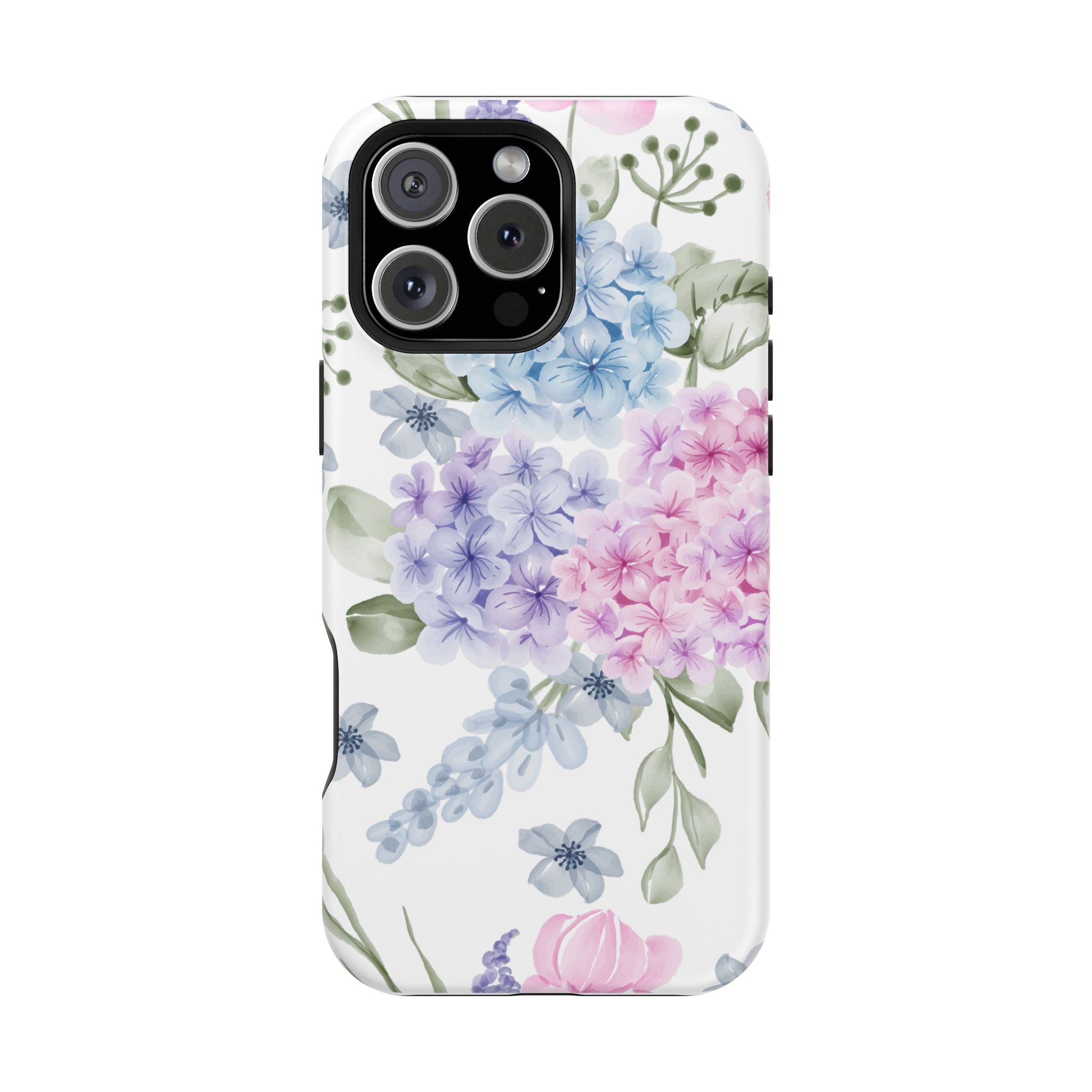 Customizable: Floral Hydrangea Impact-Resistant Phone Case