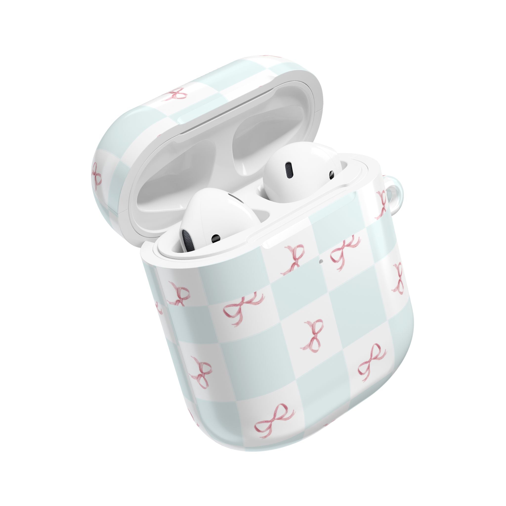 Customizable: Chic AirPod Case with Pink Ribbon Design, Trendy AirPod Case