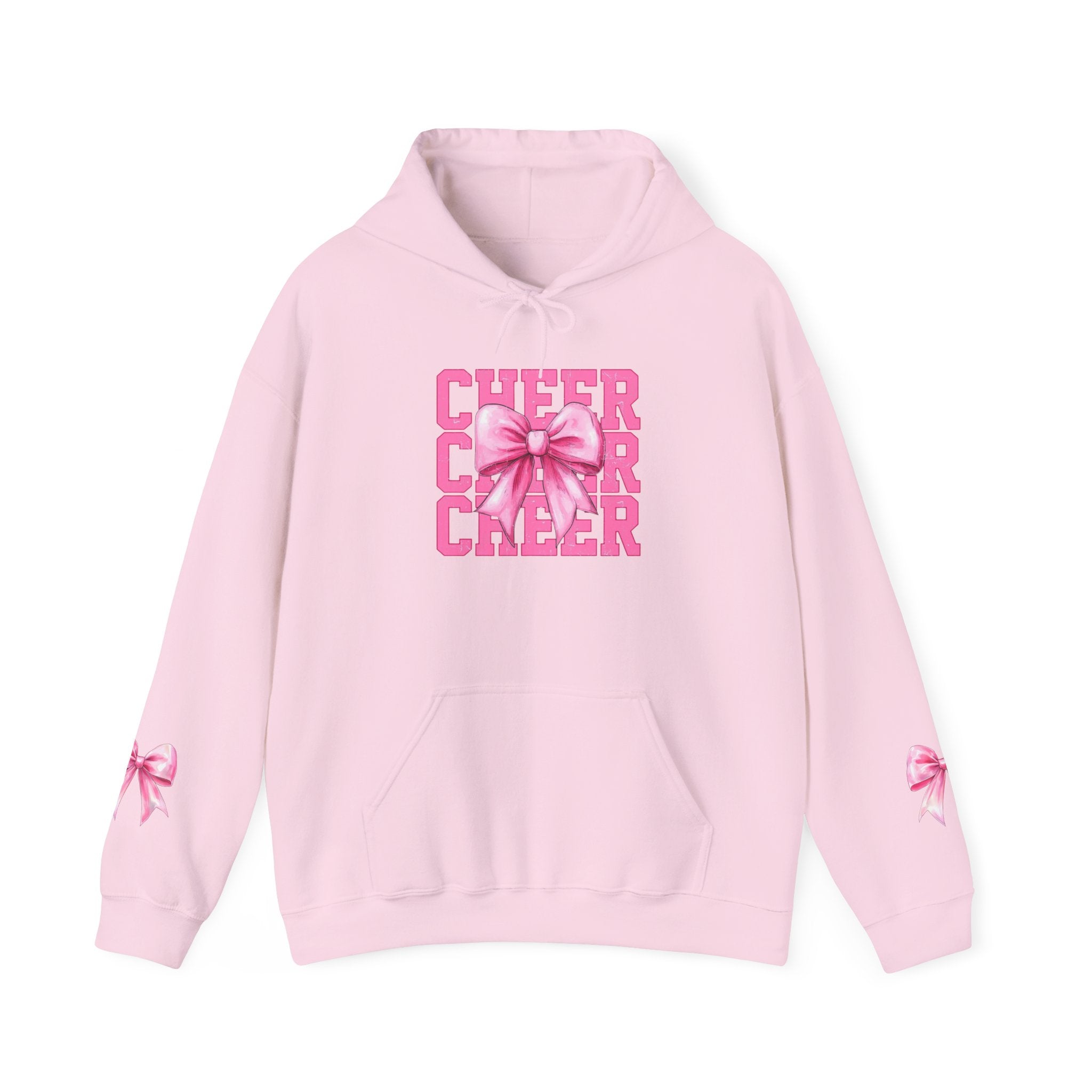 Cheerful Bow Hoodie - Perfect for Cheerleaders, Team Spirit, Dance, Everyday Wear, Gift for Coaches, Cheer Events