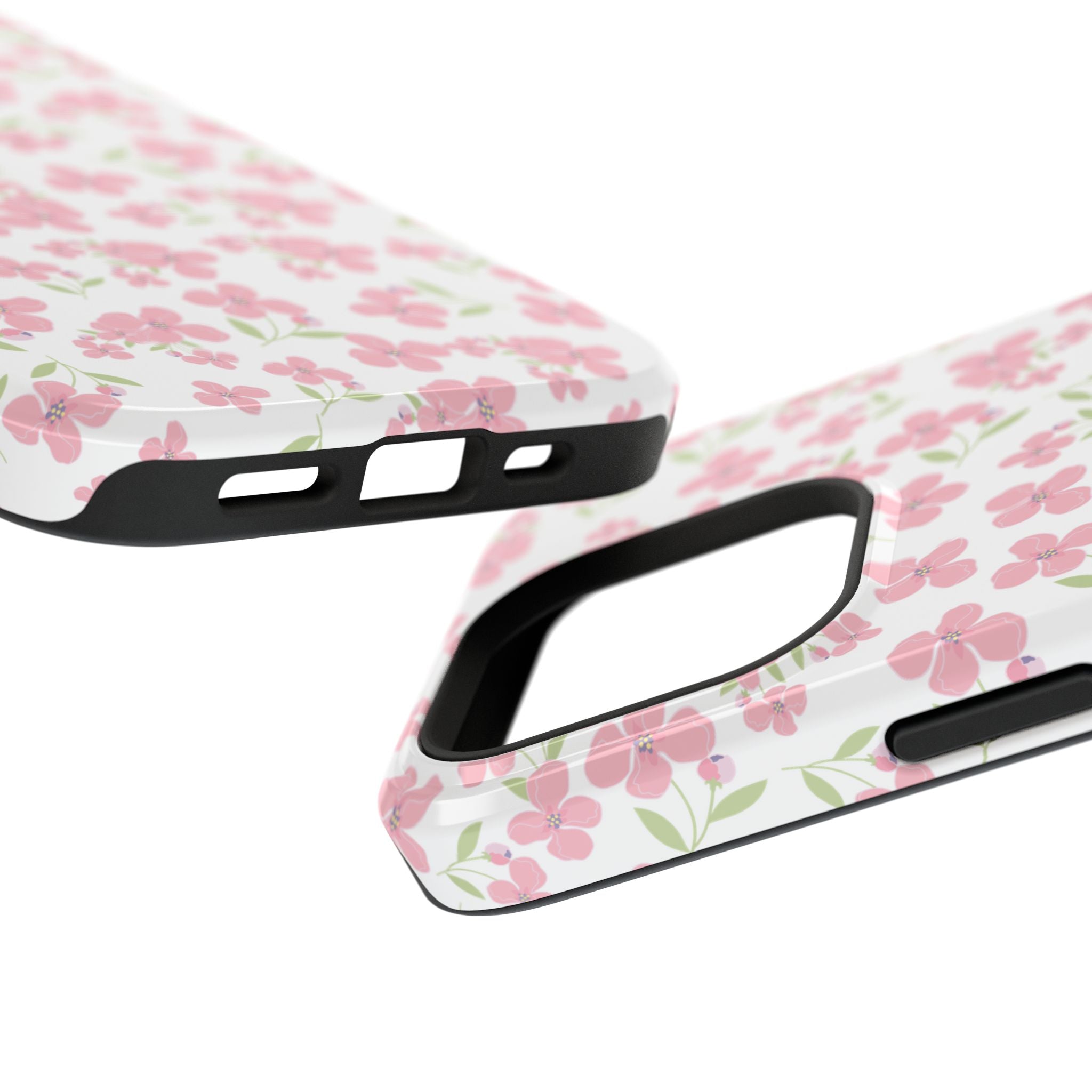 Customizable: Floral Impact-Resistant Phone Case