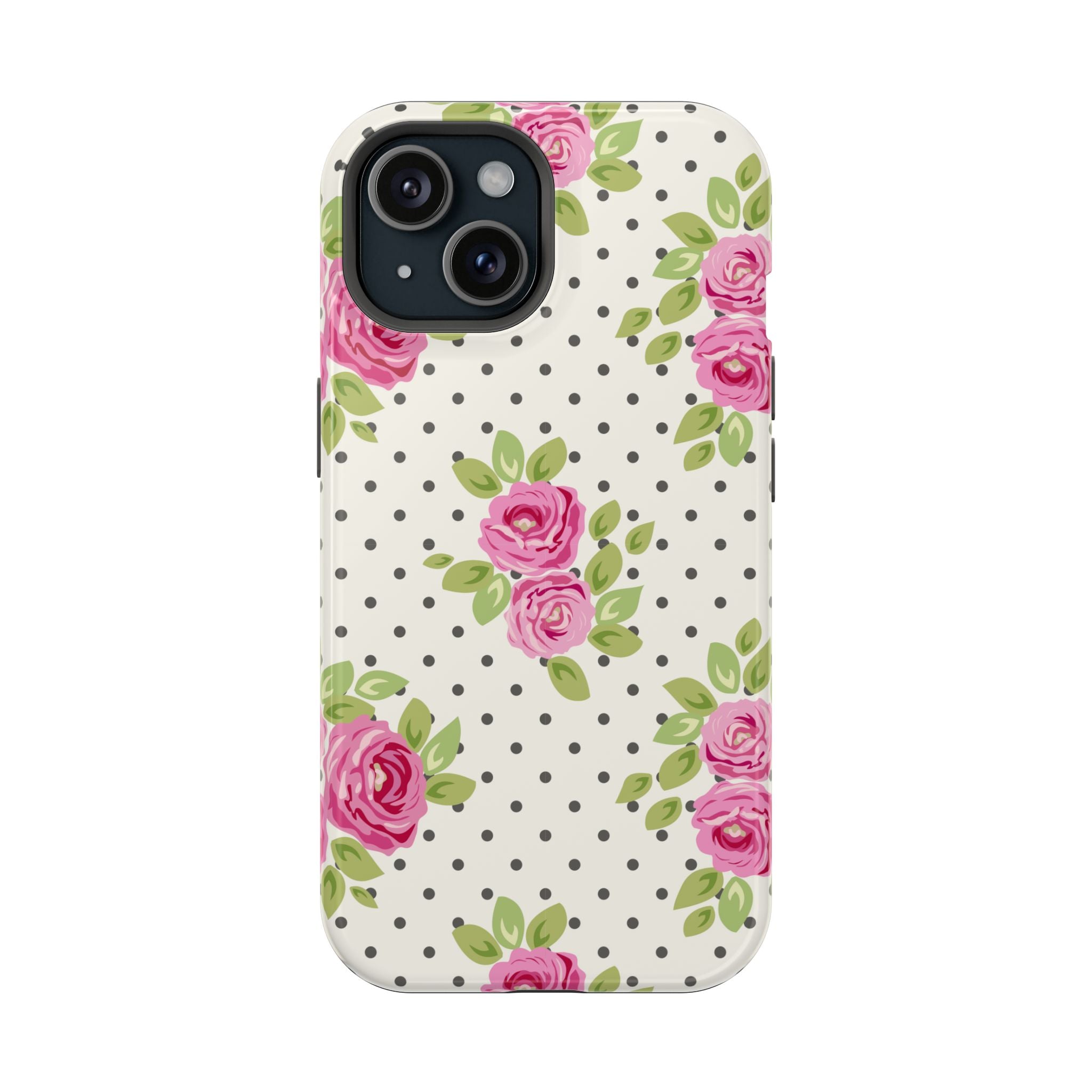 Customizable: Floral Polka Dot Phone Case
